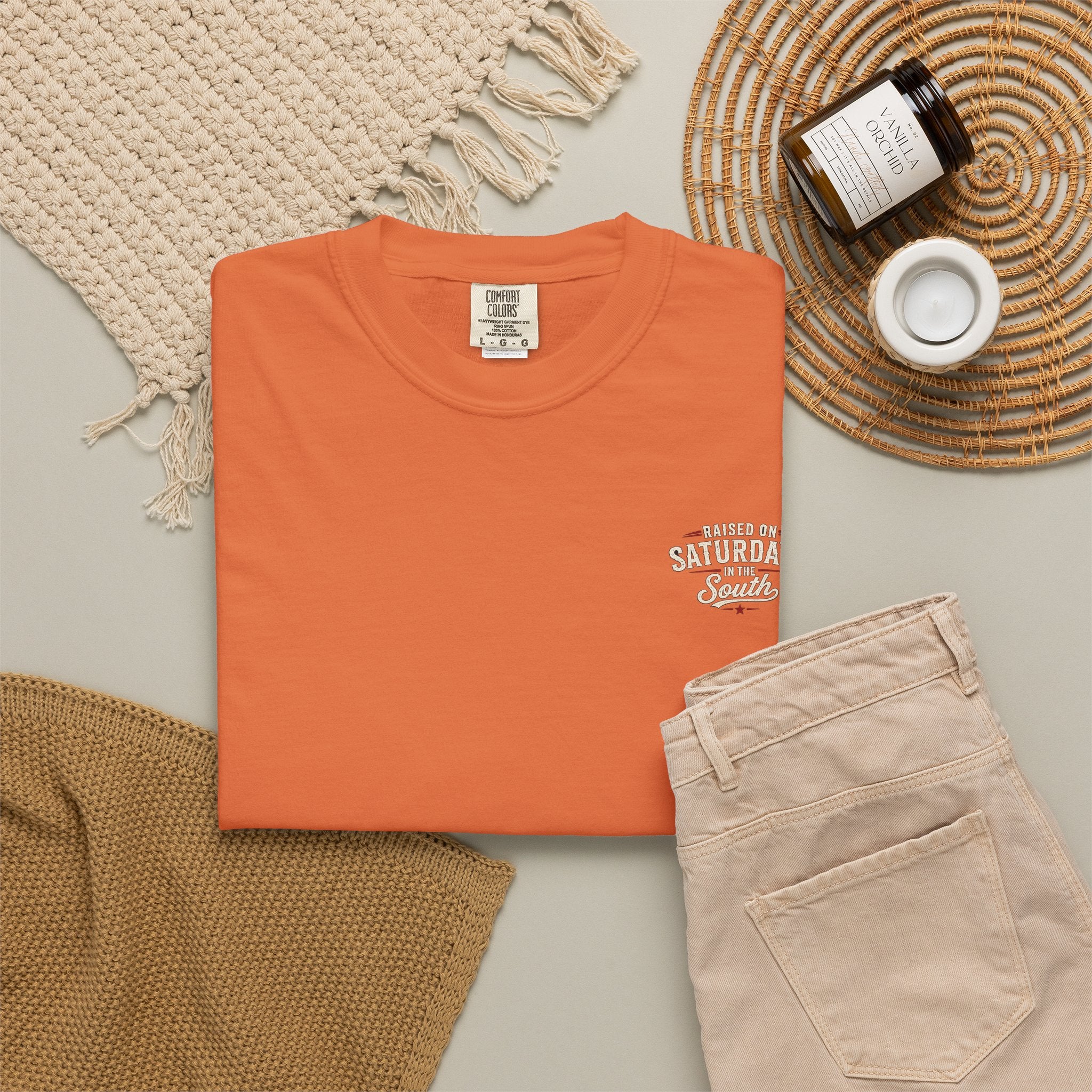 Raised On Saturdays In The South T-Shirt — Relaxing Saturday Morning In The Mountains