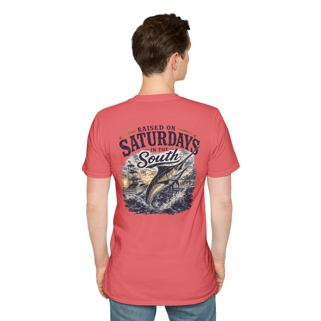 Raised On Saturdays In The South Vintage T-Shirt- Deep Sea Saturdays