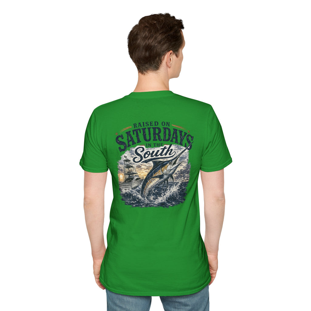 Raised On Saturdays In The South Vintage T-Shirt- Deep Sea Saturdays