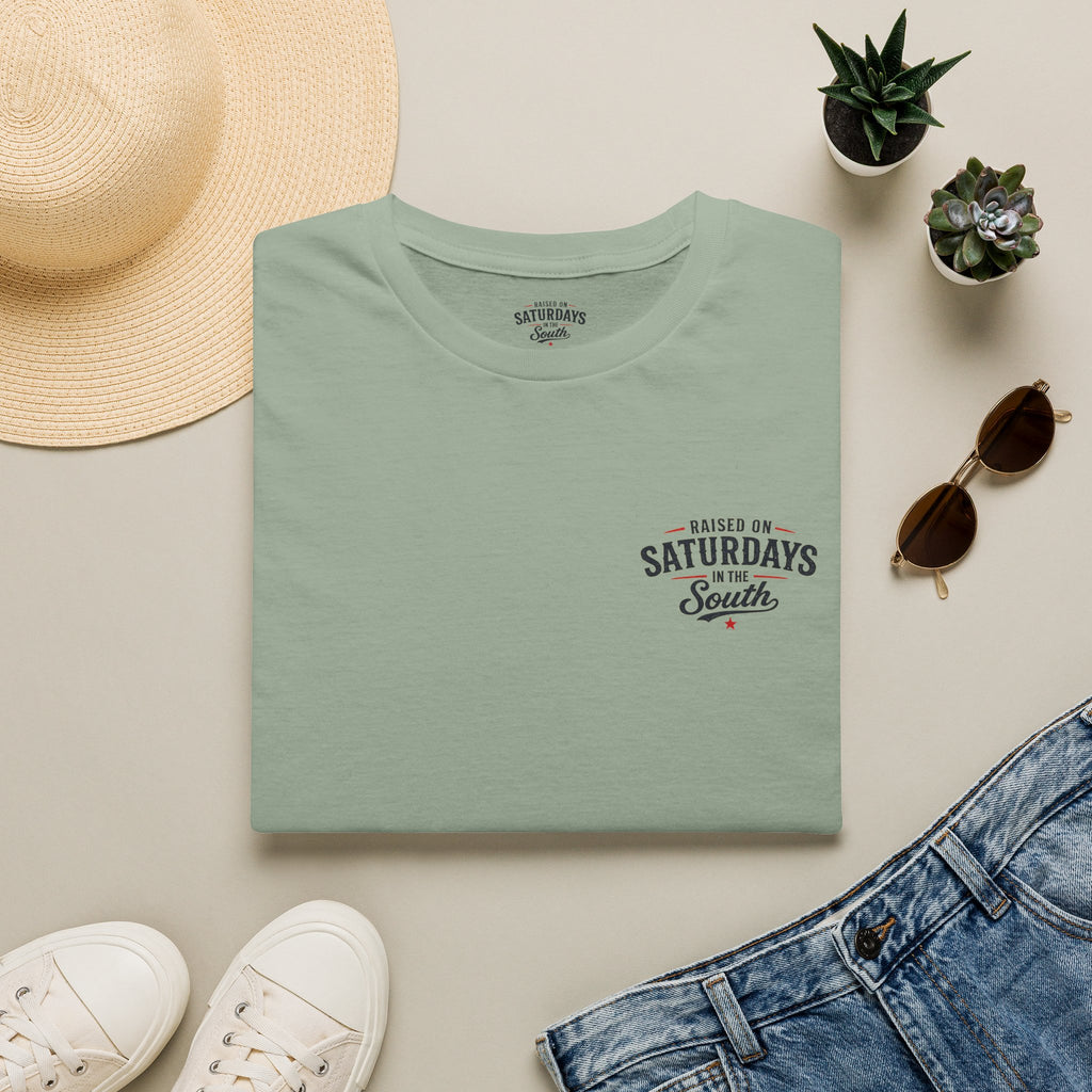 "Raised On Saturdays In The South" Vintage T-Shirt-Saturdays Are Made For Fishin