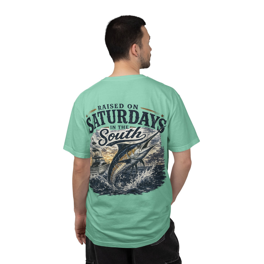 Raised On Saturdays In The South T-Shirt-Deep Sea Saturdays