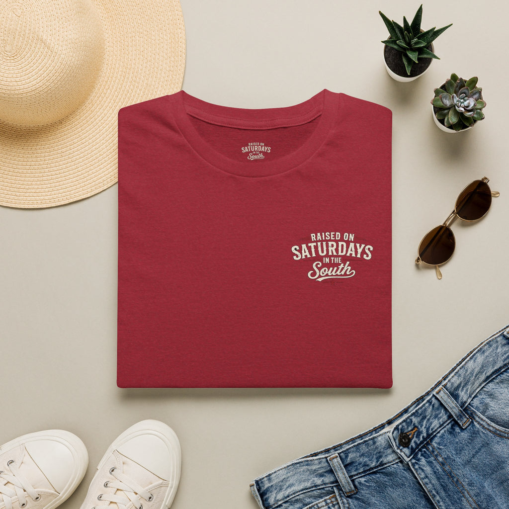 Raised On Saturdays In The South Vintage T-Shirt-Girl Dad Hunting Buddies