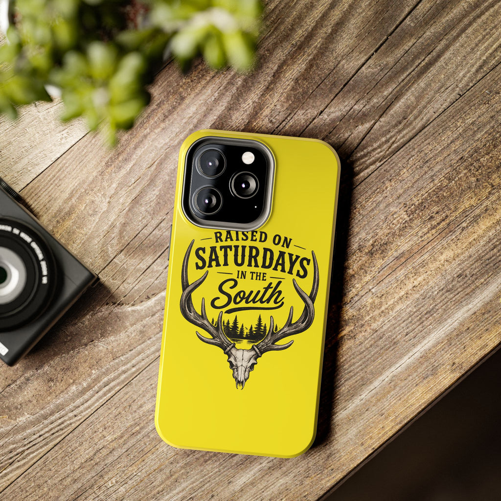 Raised On Saturdays In The South Phone Case-Spread Runs Deep In The Woods-(yellow)