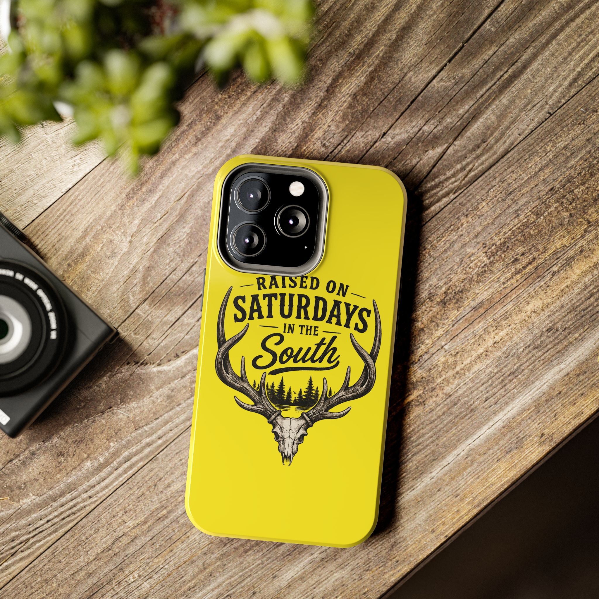Raised On Saturdays In The South Phone Case-Spread Runs Deep In The Woods-(yellow)