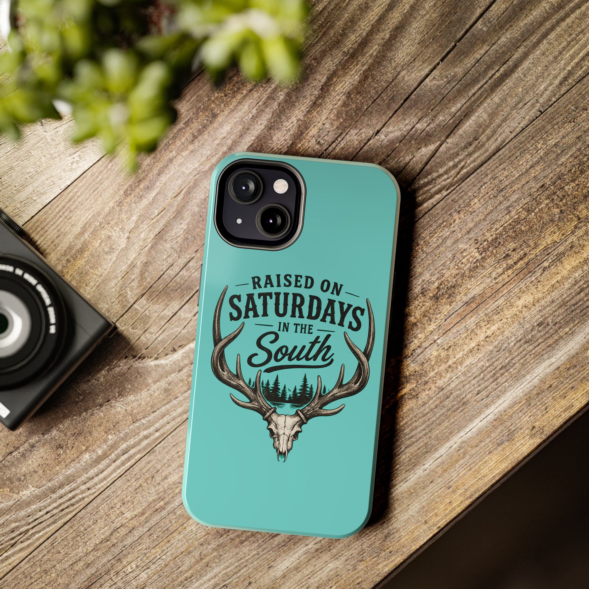 The Spreads Runs Deep In The Woods Phone Case-(blue)