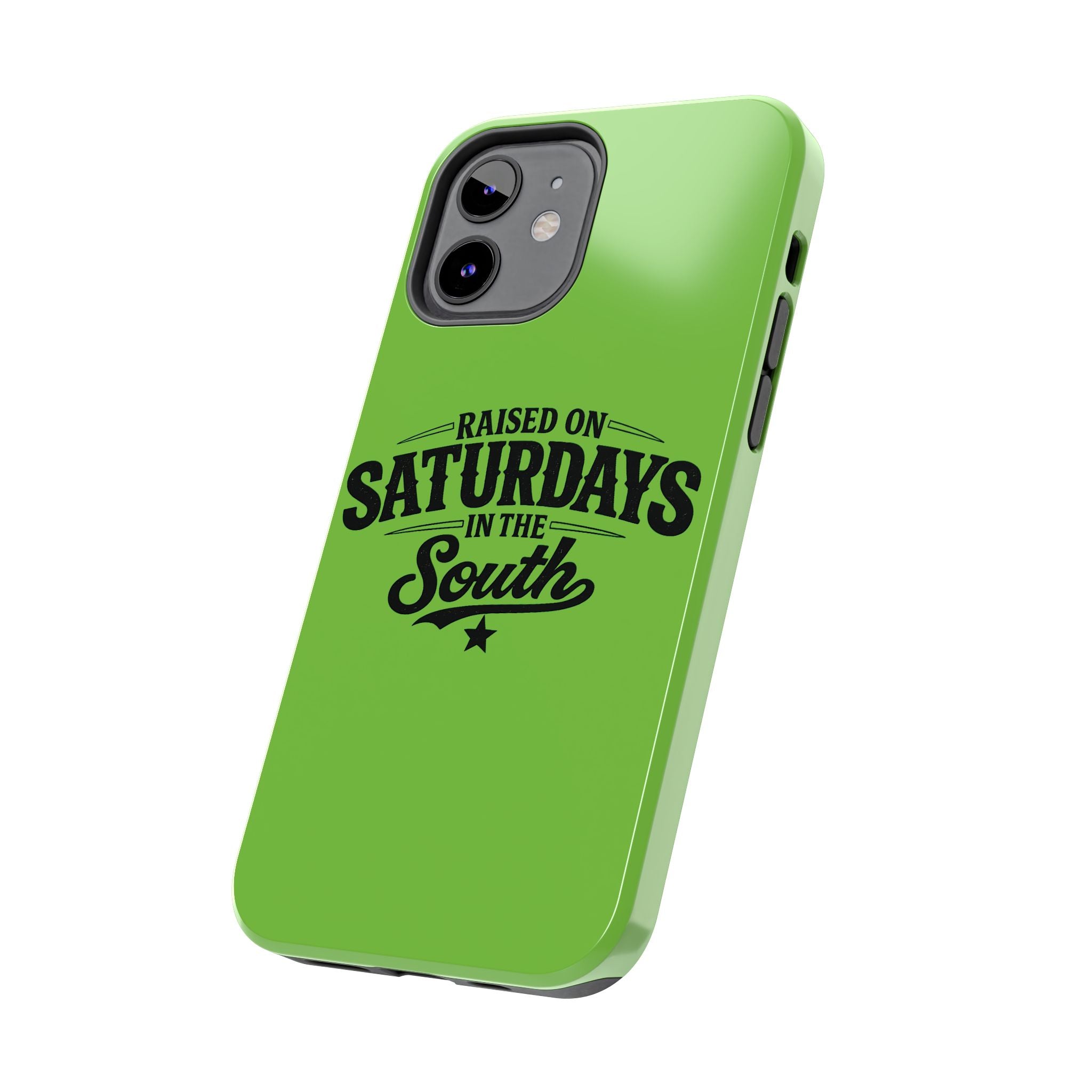 Raised On Saturdays In The South Phone Case-(green)