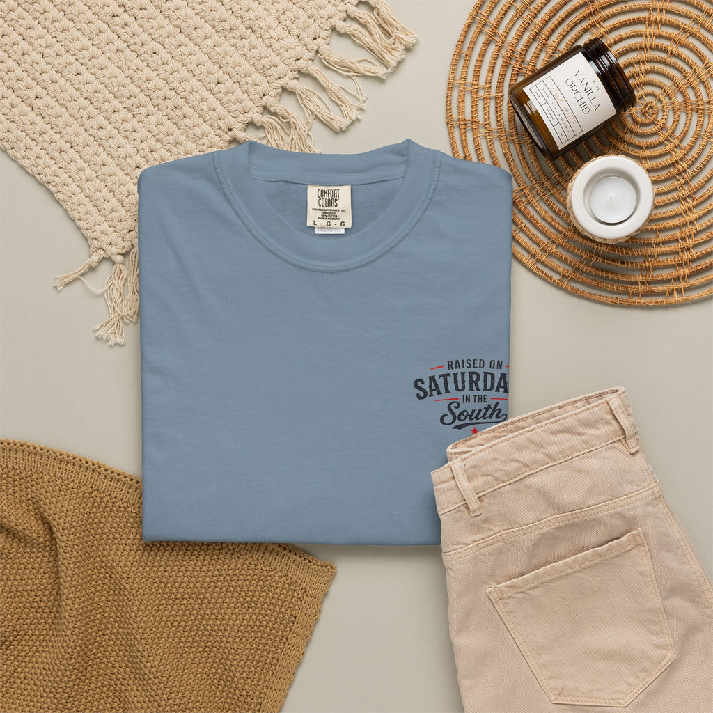 Raised On Saturdays In The South T-Shirt Boy Dad-"Daddy's Home"