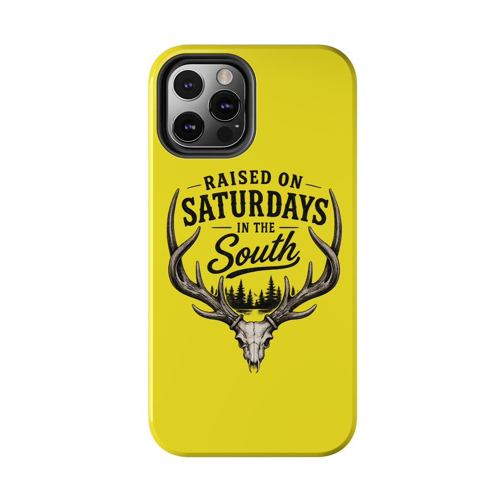 Raised On Saturdays In The South Phone Case-Spread Runs Deep In The Woods-(yellow)