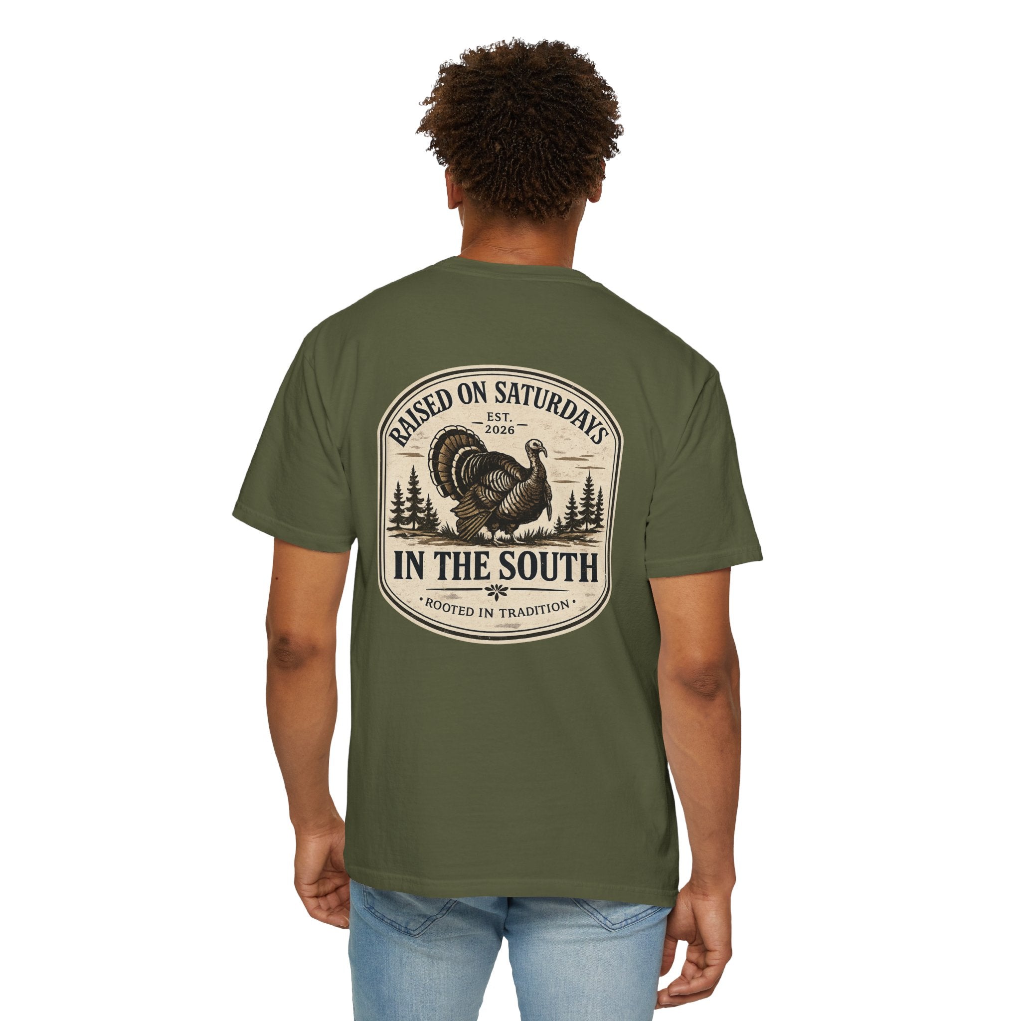 Raised On Saturdays In The South Southern Turkey Hunting T-Shirt