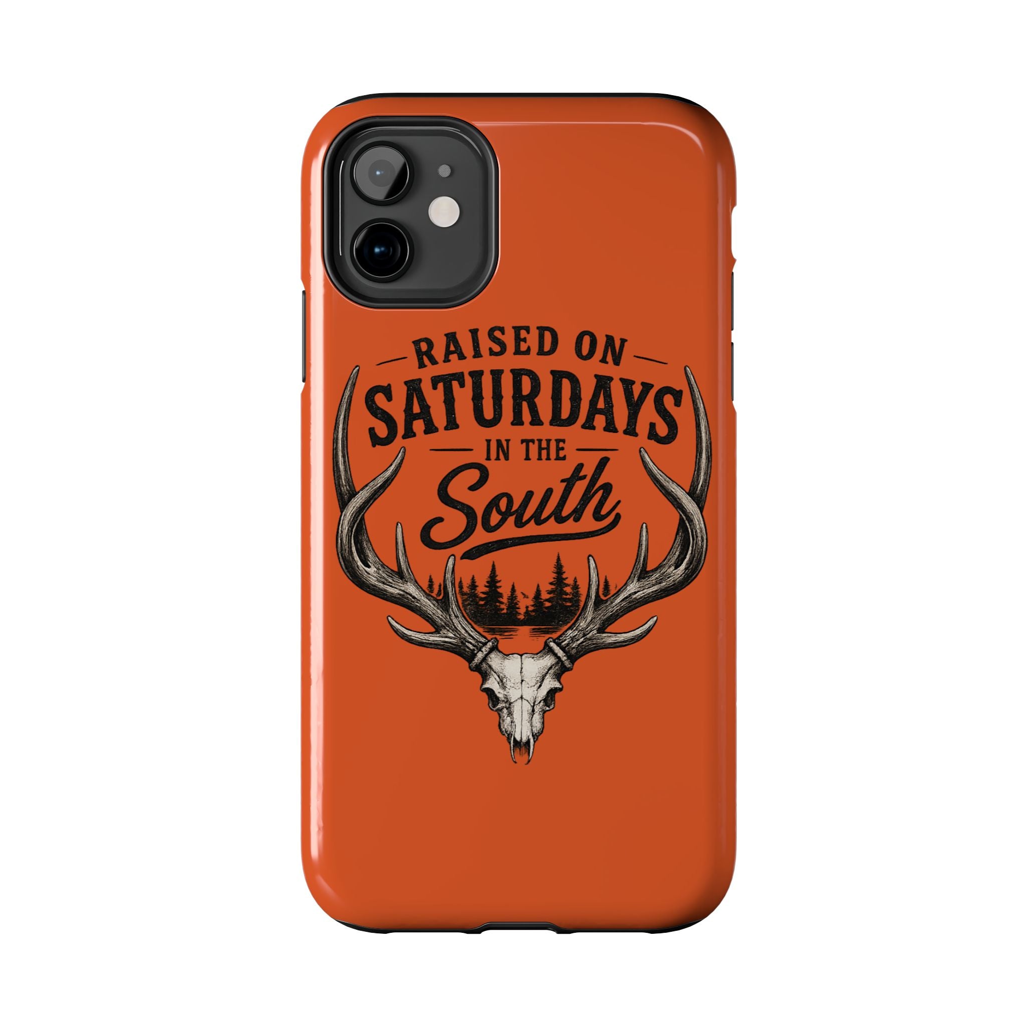 Raised On Saturdays In The South Phone Case-Spread Runs Deep In The Woods-(orange)