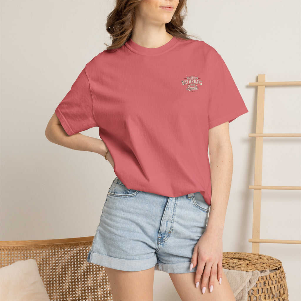 Raised On Saturdays In The South T-Shirt — Relaxing Saturday Morning In The Mountains