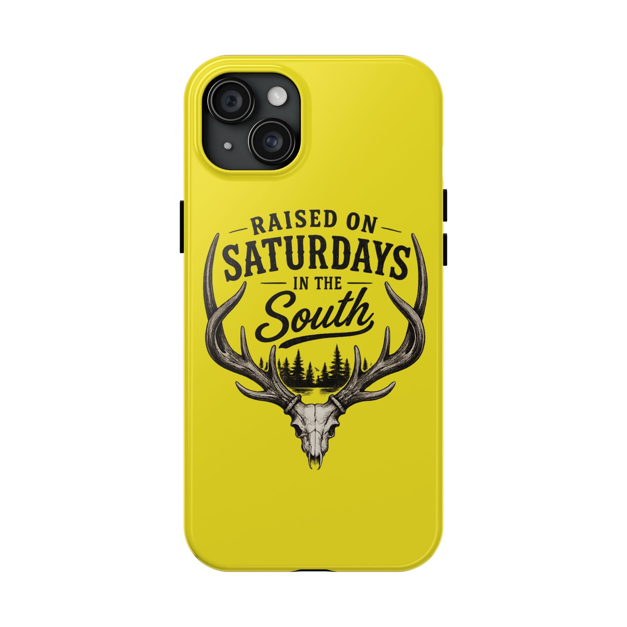 Raised On Saturdays In The South Phone Case-Spread Runs Deep In The Woods-(yellow)