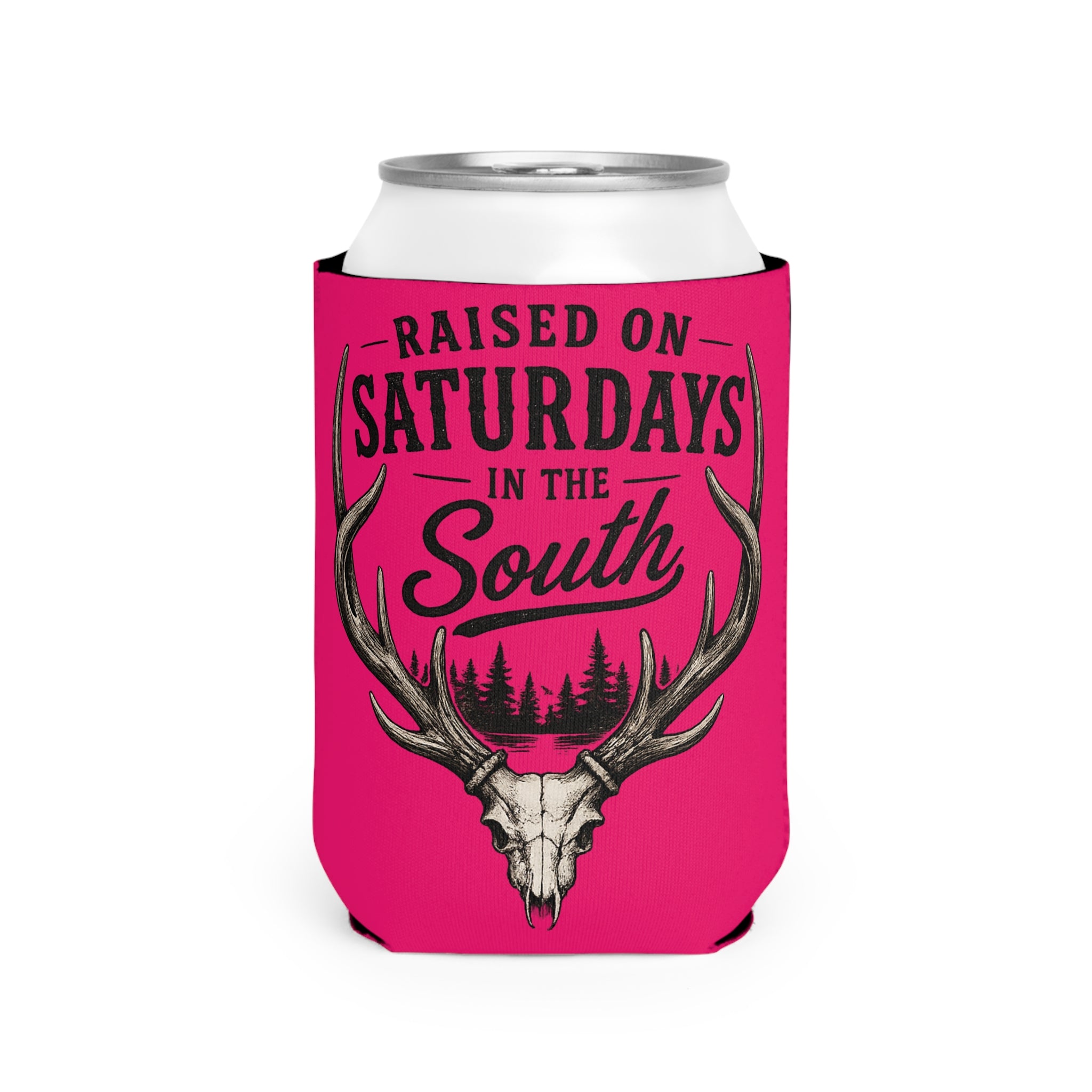 Raised On Saturdays In The South Can Cooler-The Spread Runs Deep In The Woods-(pink)