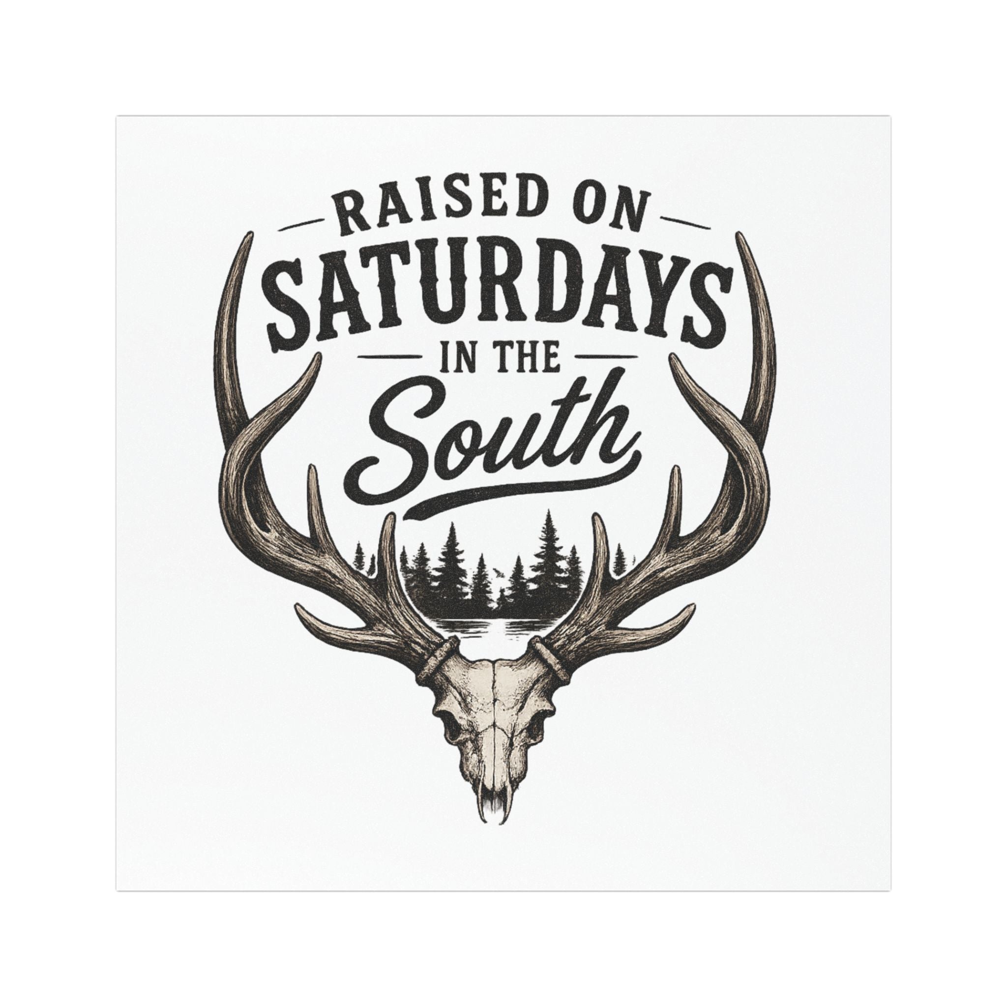 Raised on Saturdays in the South Car Magnet