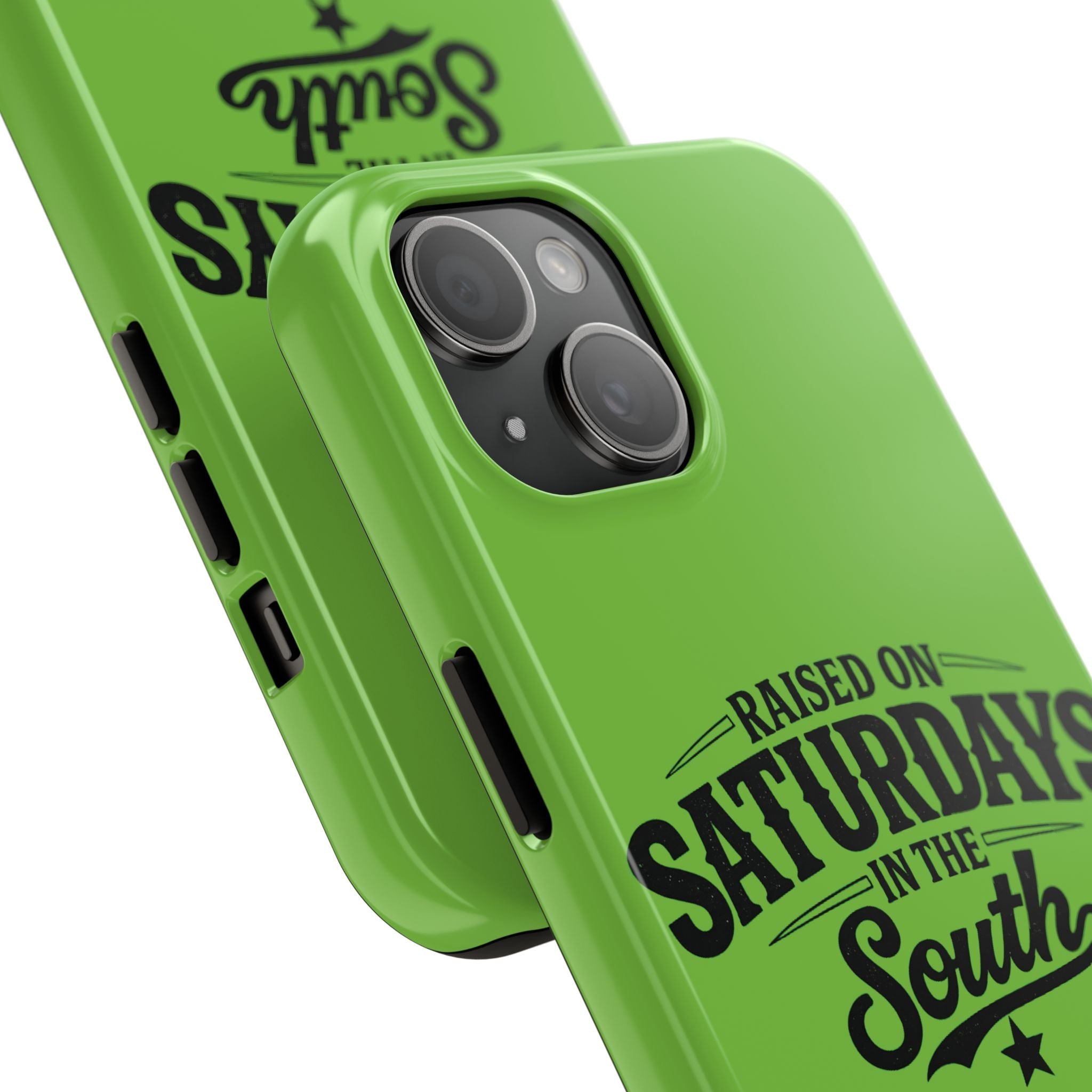 Raised On Saturdays In The South Phone Case-(green)