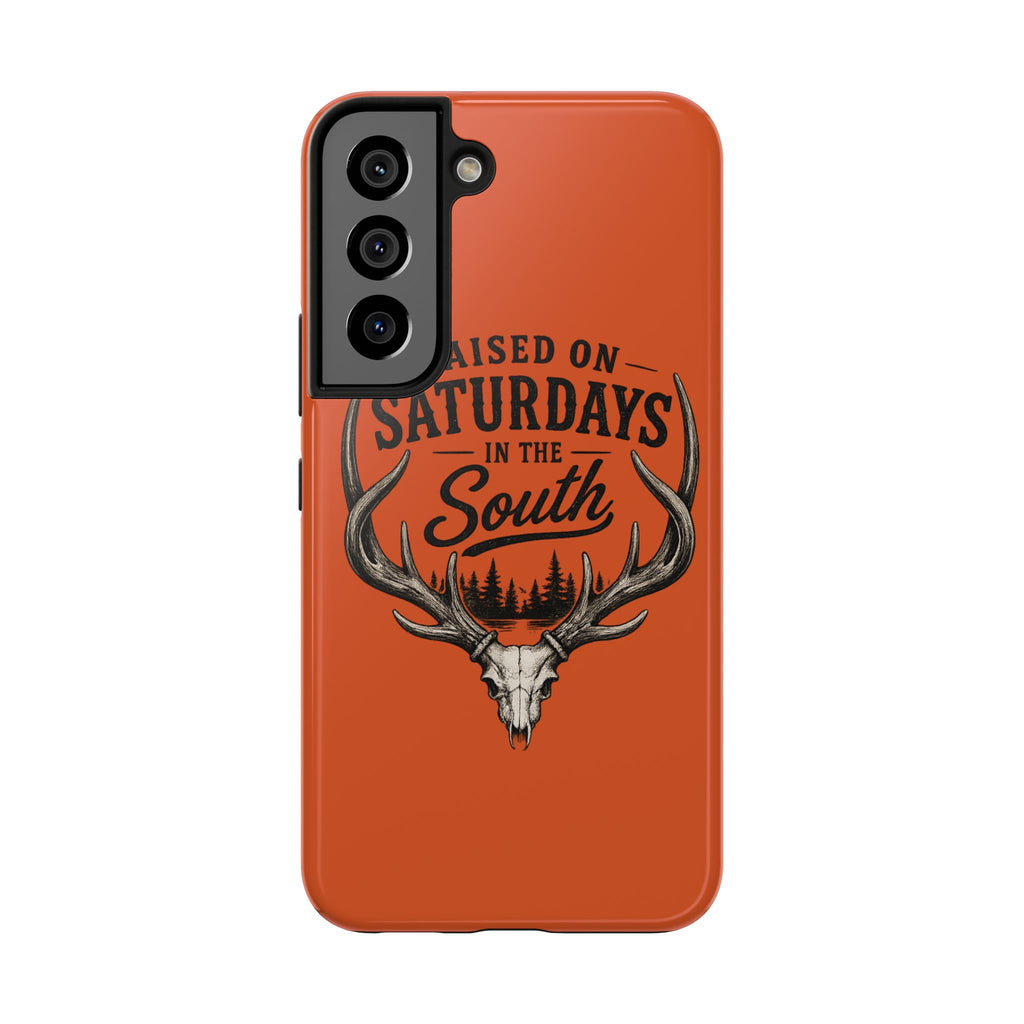 Raised On Saturdays In The South Phone Case-Spread Runs Deep In The Woods-(orange)