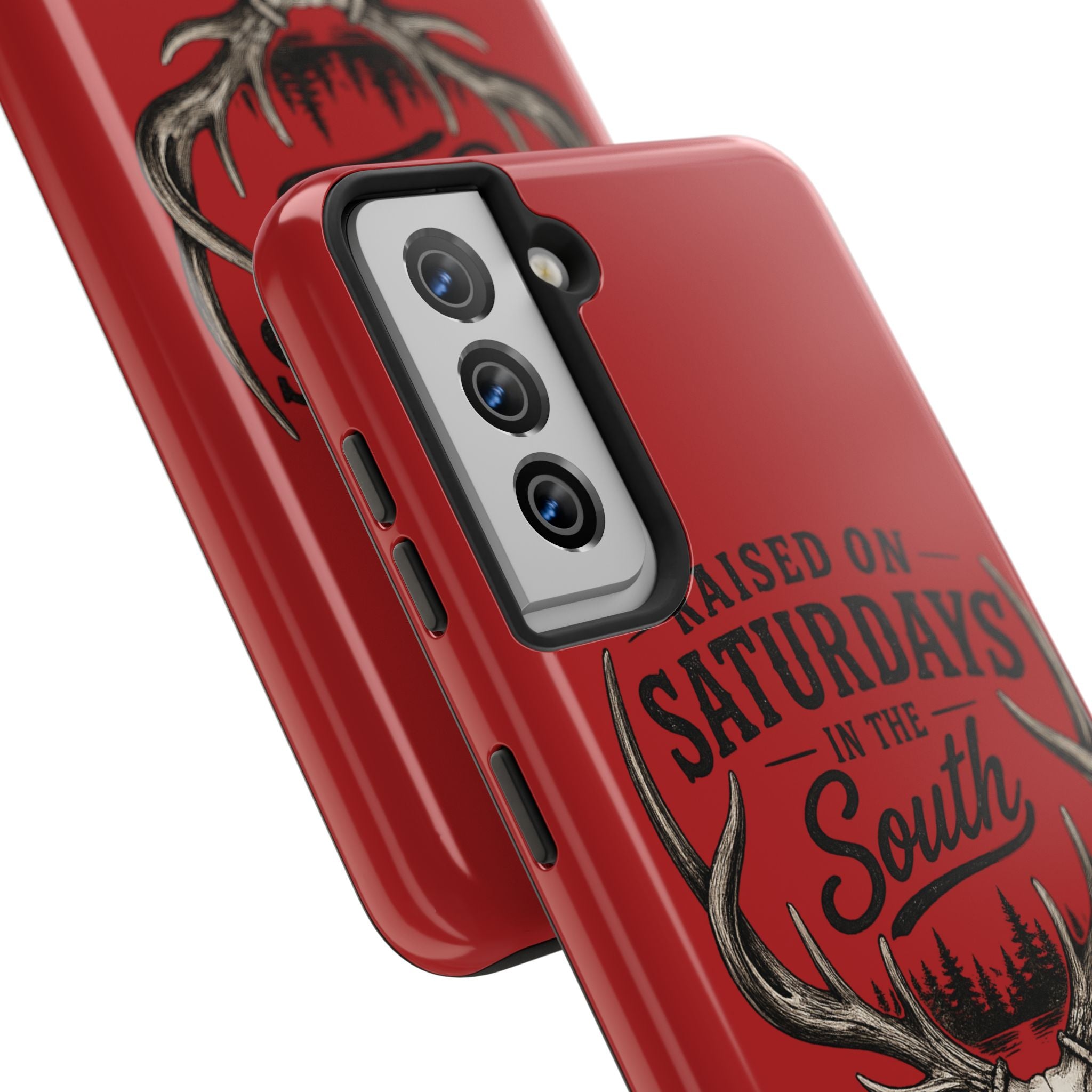 Raised On Saturdays In The South Phone Case-Spread Runs Deep In The Woods-(red)