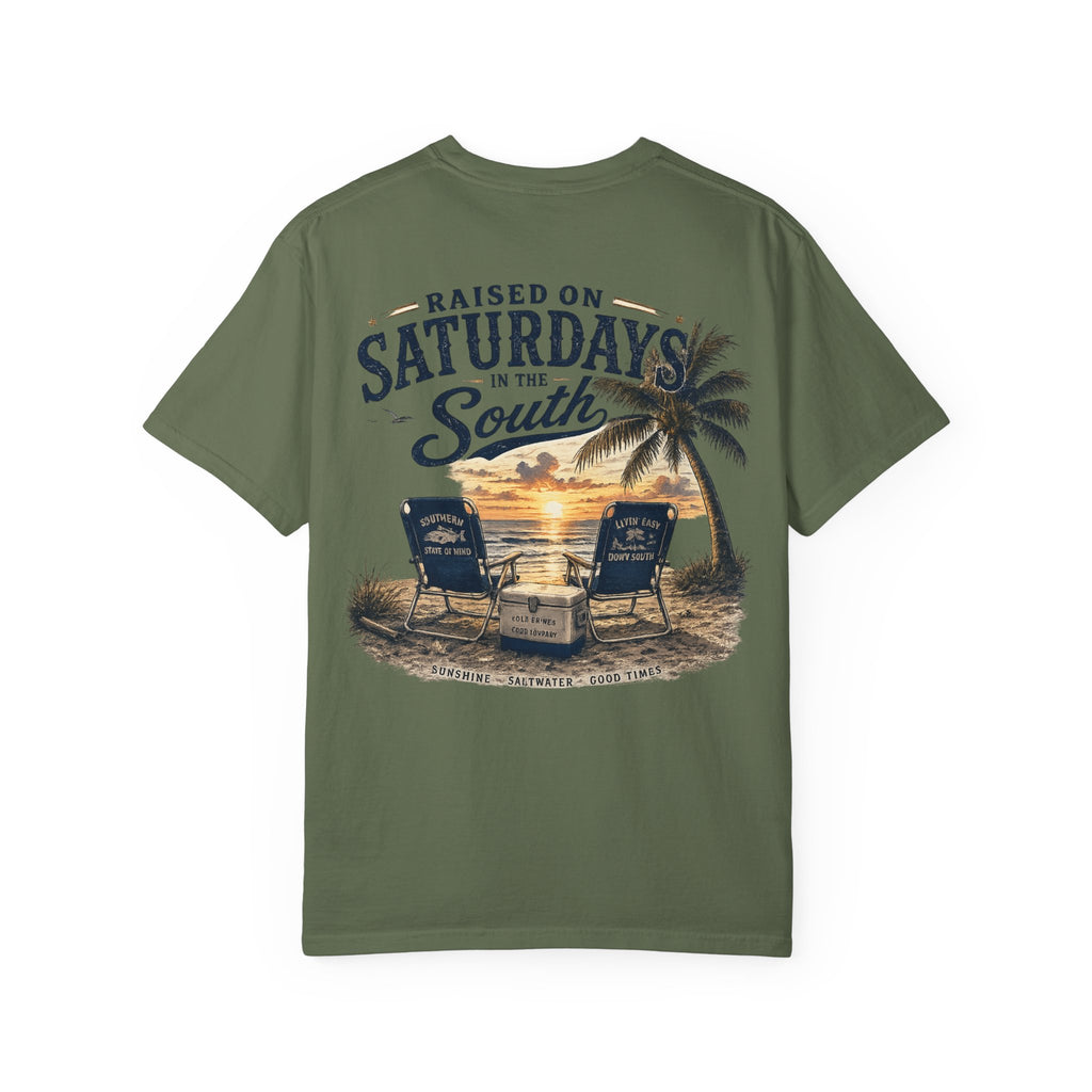 Raised On Saturdays In The South T-Shirt — Beachin It On Summer Saturdays