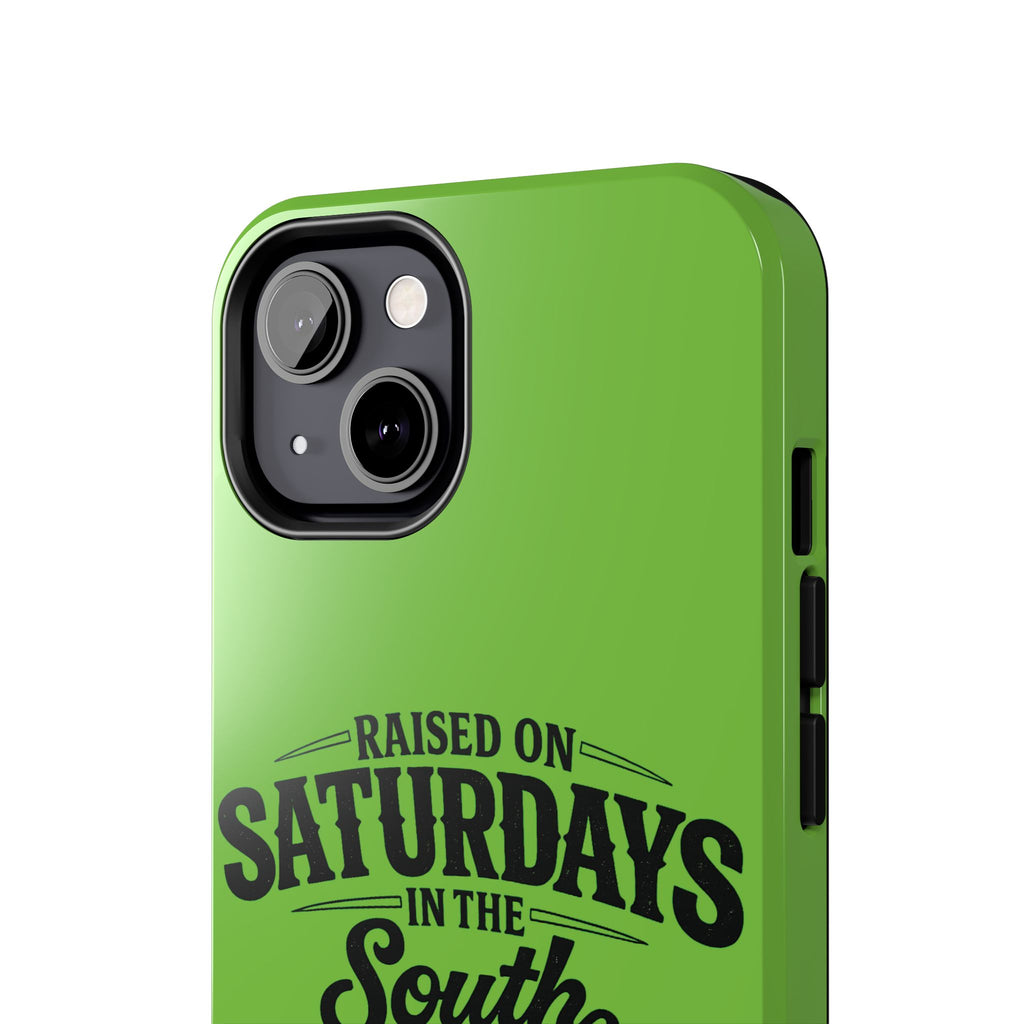 Raised On Saturdays In The South Phone Case-(green)