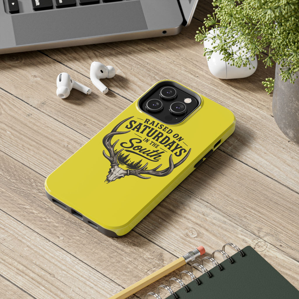 Raised On Saturdays In The South Phone Case-Spread Runs Deep In The Woods-(yellow)