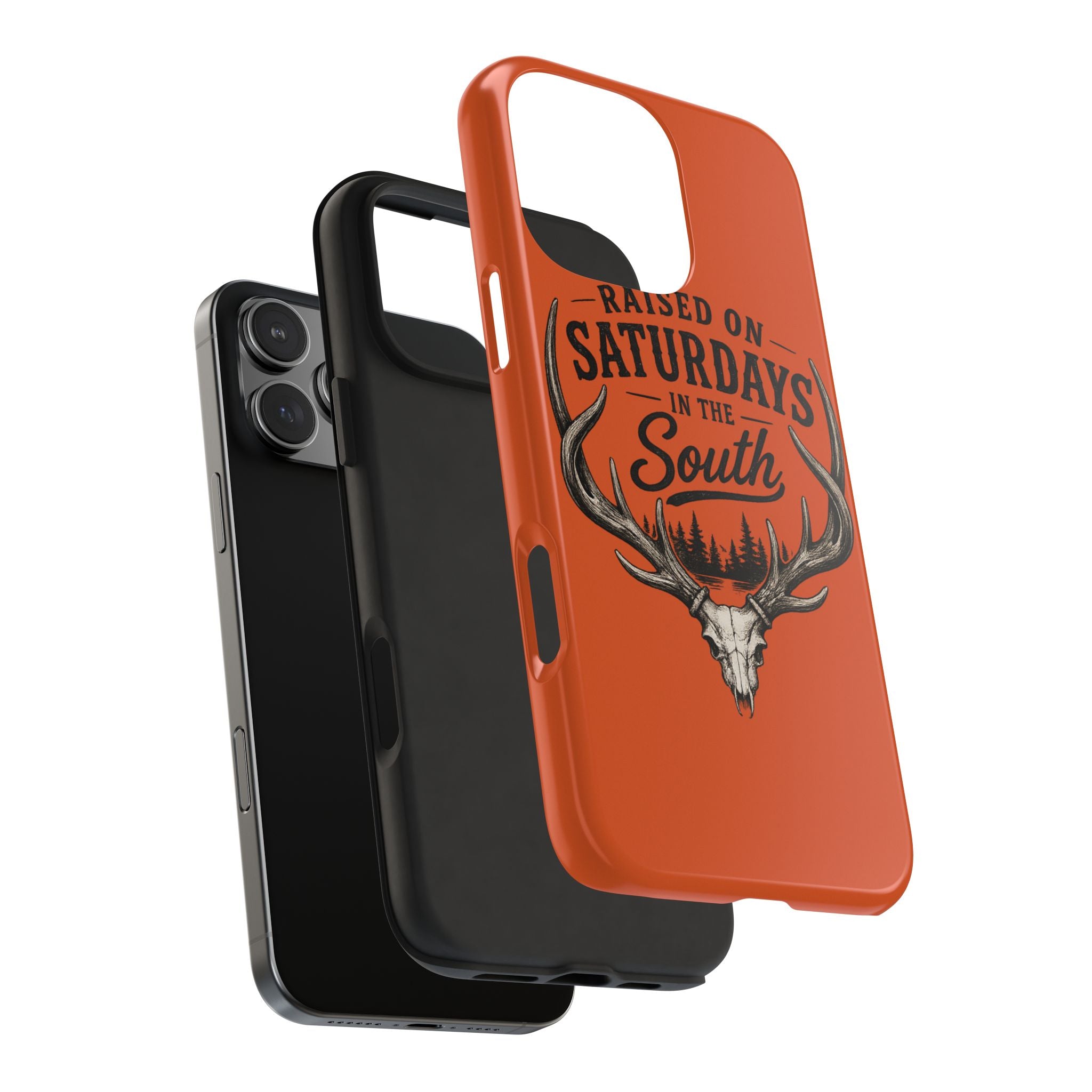 Raised On Saturdays In The South Phone Case-Spread Runs Deep In The Woods-(orange)