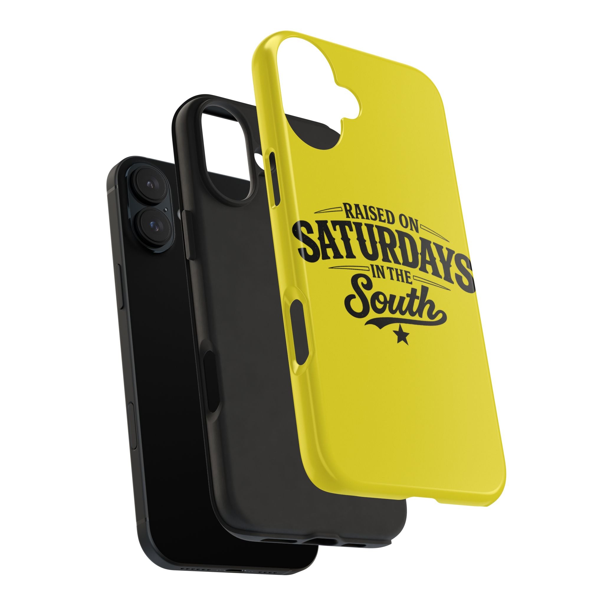 Raised On Saturdays In The South Phone Case-(yellow)