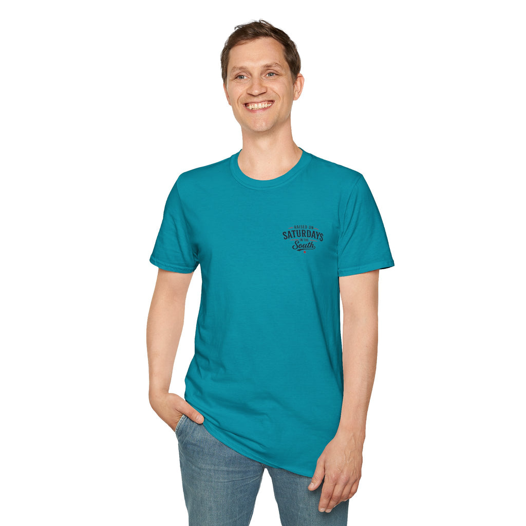 "Raised On Saturdays In The South" Vintage T-Shirt-Saturdays Are Made For Fishin