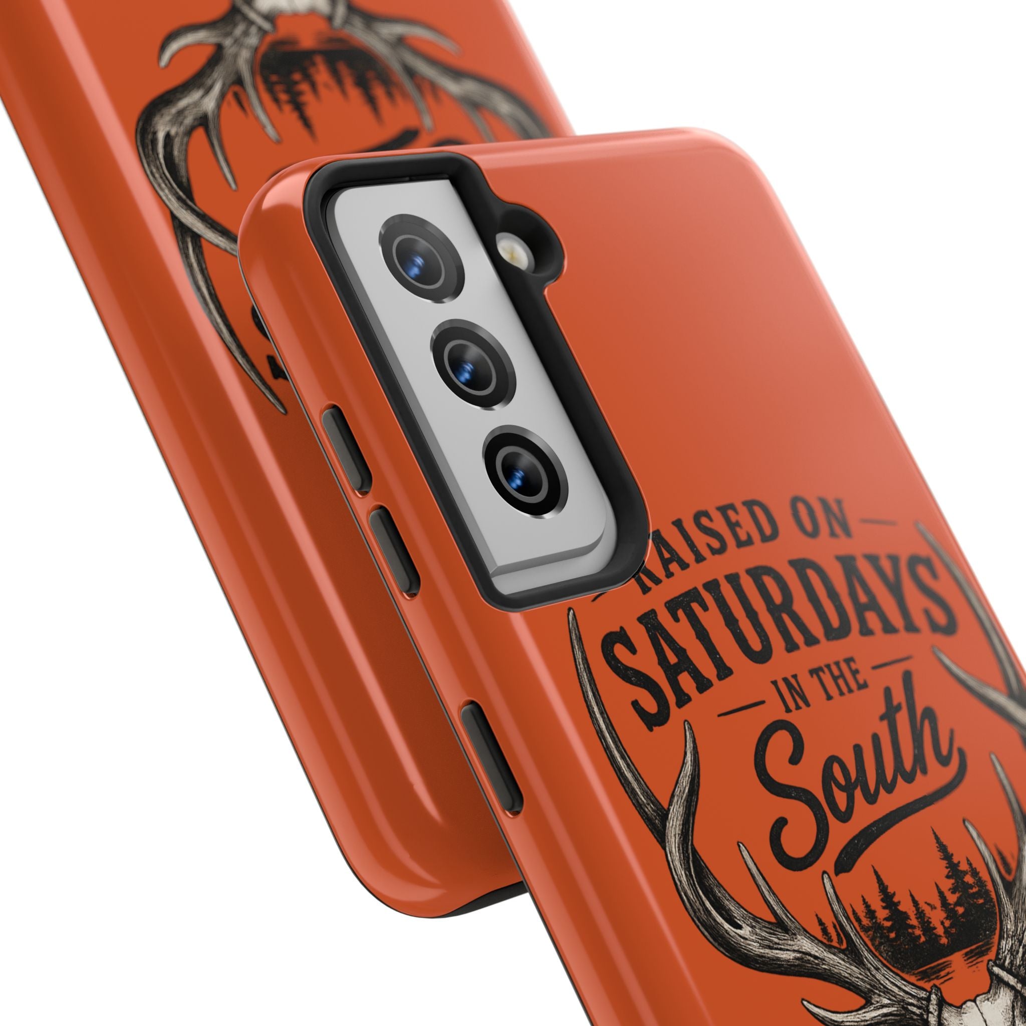 Raised On Saturdays In The South Phone Case-Spread Runs Deep In The Woods-(orange)