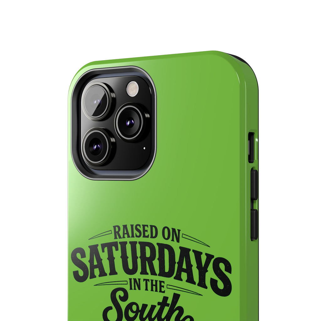 Raised On Saturdays In The South Phone Case-(green)