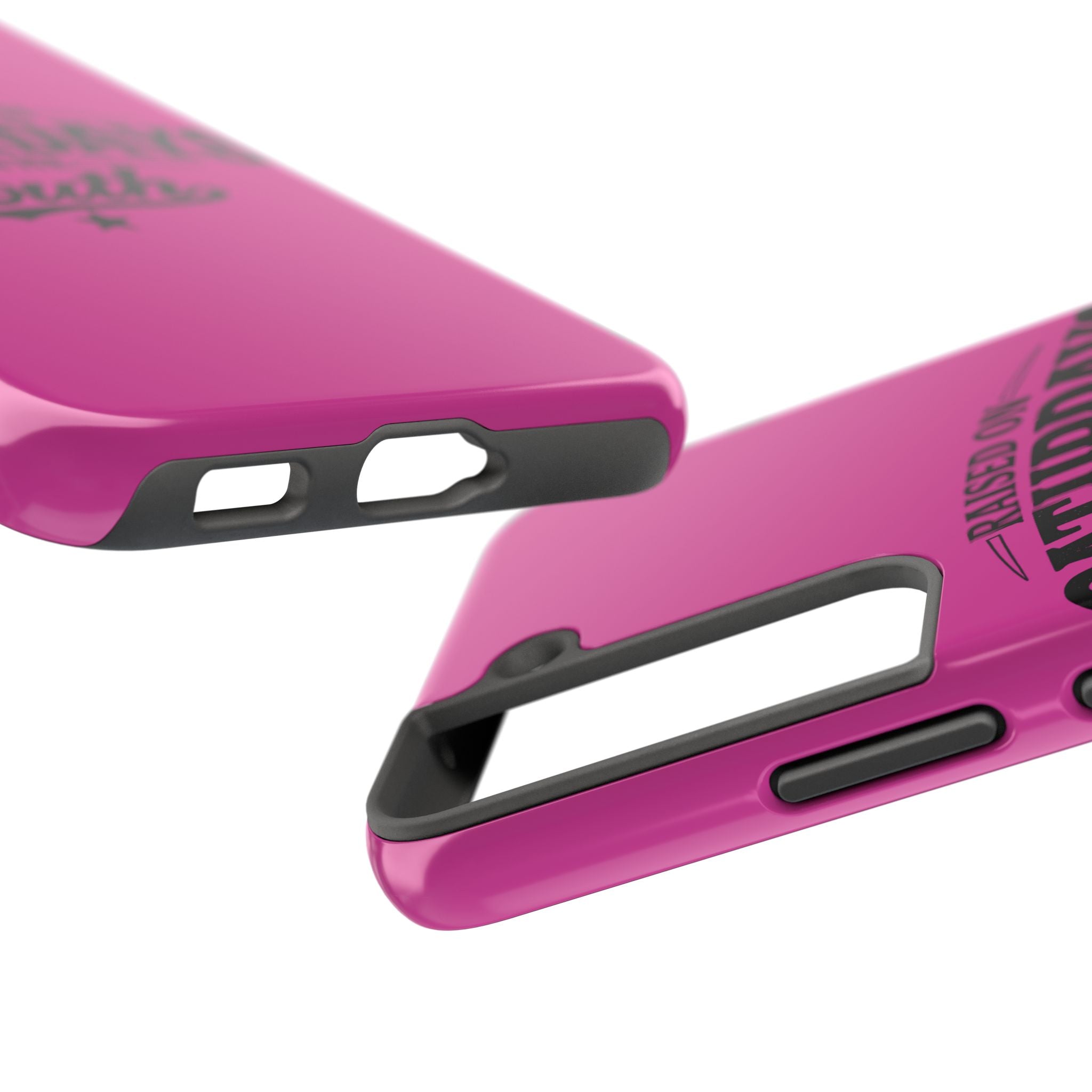Raised On Saturdays In The South Phone Case-(pink)