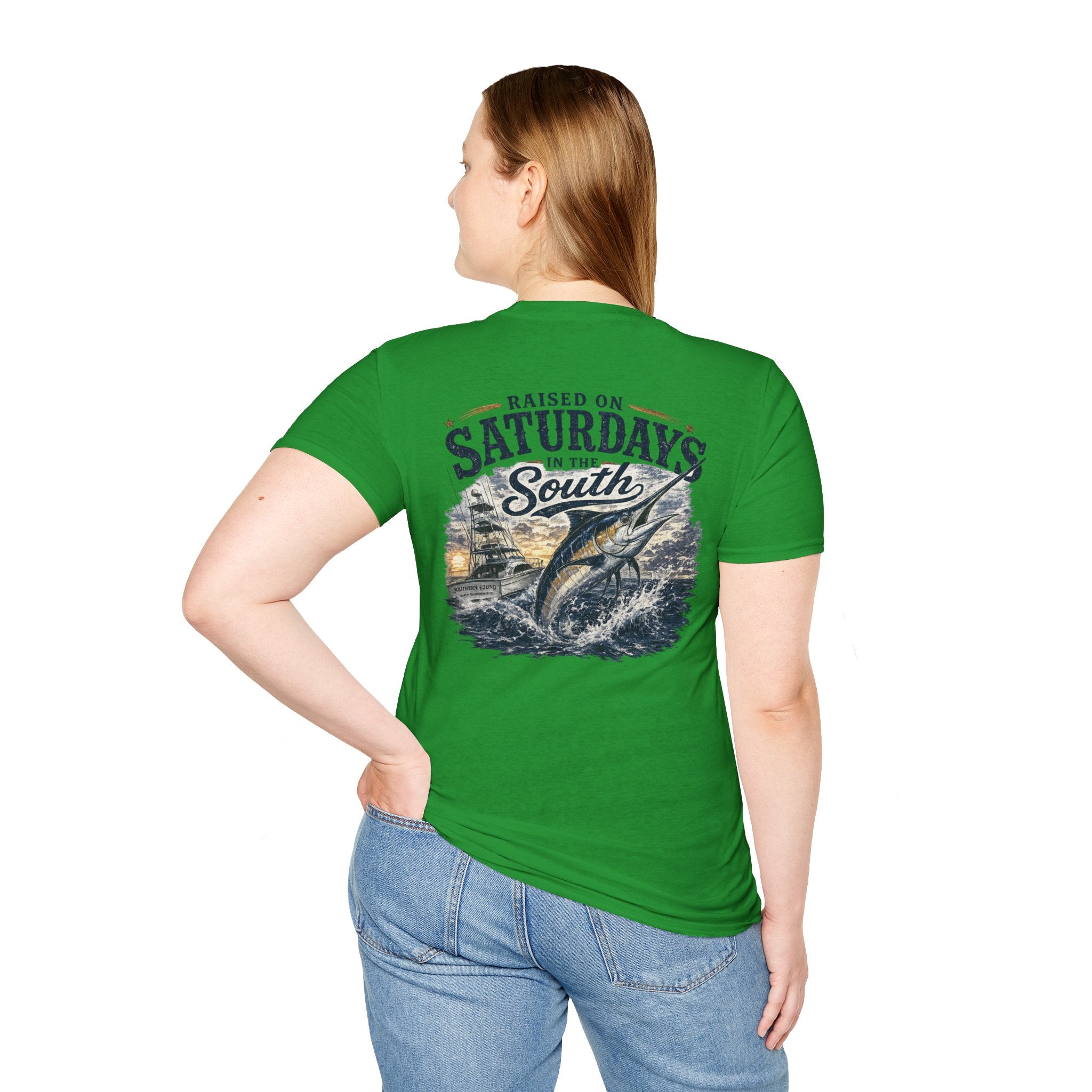 Raised On Saturdays In The South Vintage T-Shirt- Deep Sea Saturdays