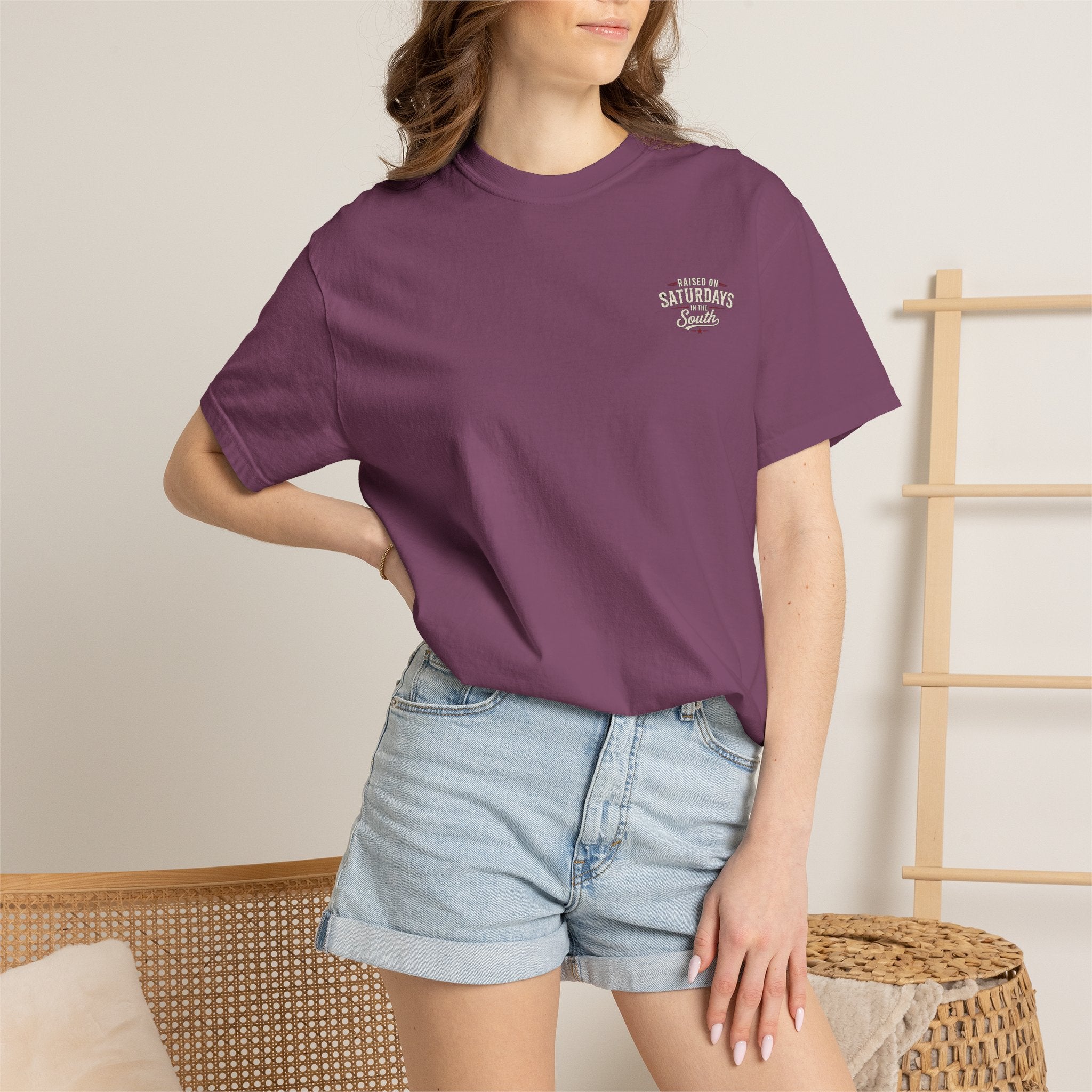 Raised On Saturdays In The South T-Shirt — Relaxing Saturday Morning In The Mountains