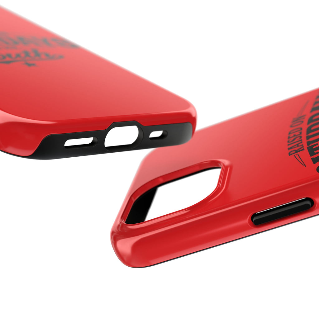 Raised On Saturdays In The South Phone Case-(red)