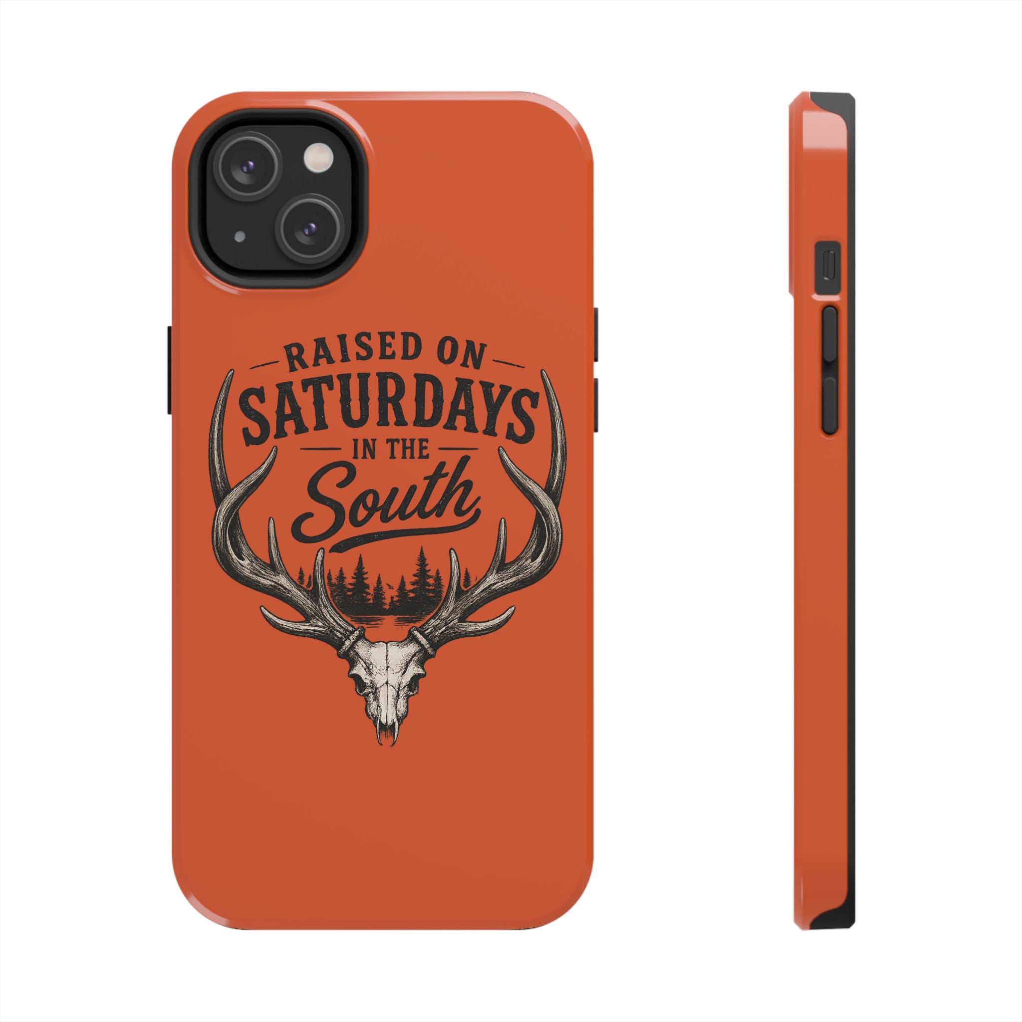 Raised On Saturdays In The South Phone Case-Spread Runs Deep In The Woods-(orange)