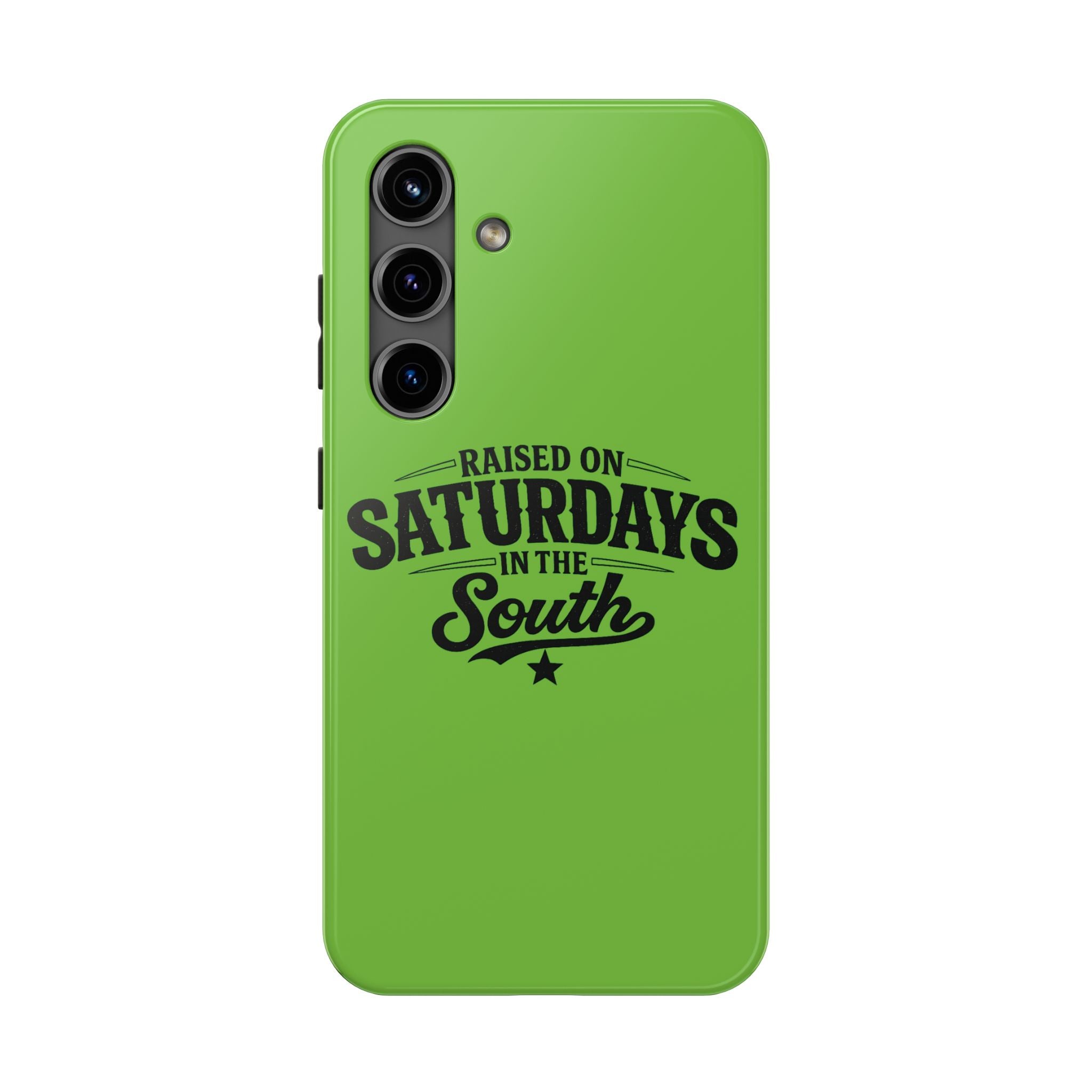 Raised On Saturdays In The South Phone Case-(green)