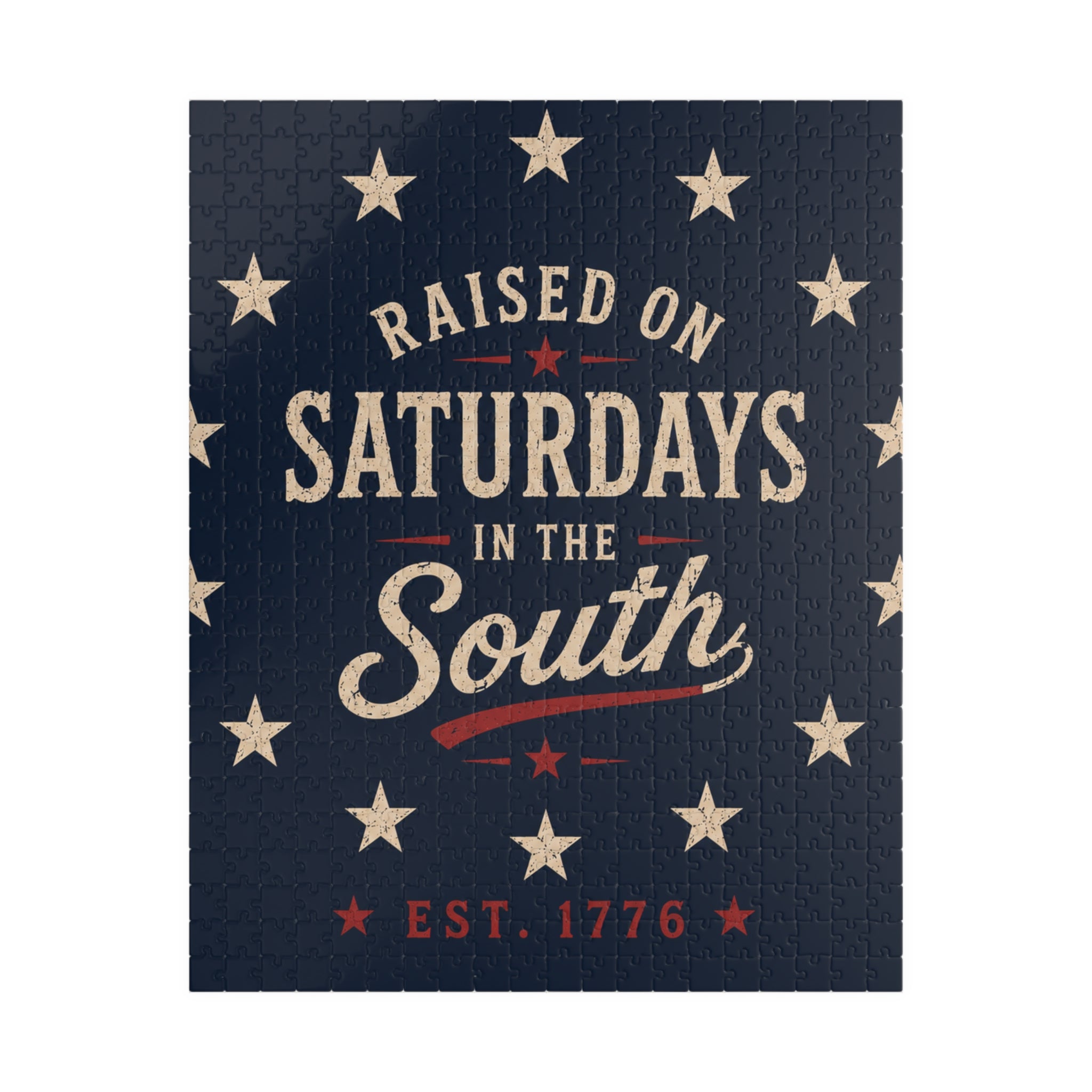 Raised On Saturdays In The South Jigsaw Puzzle – Patriotic Vintage