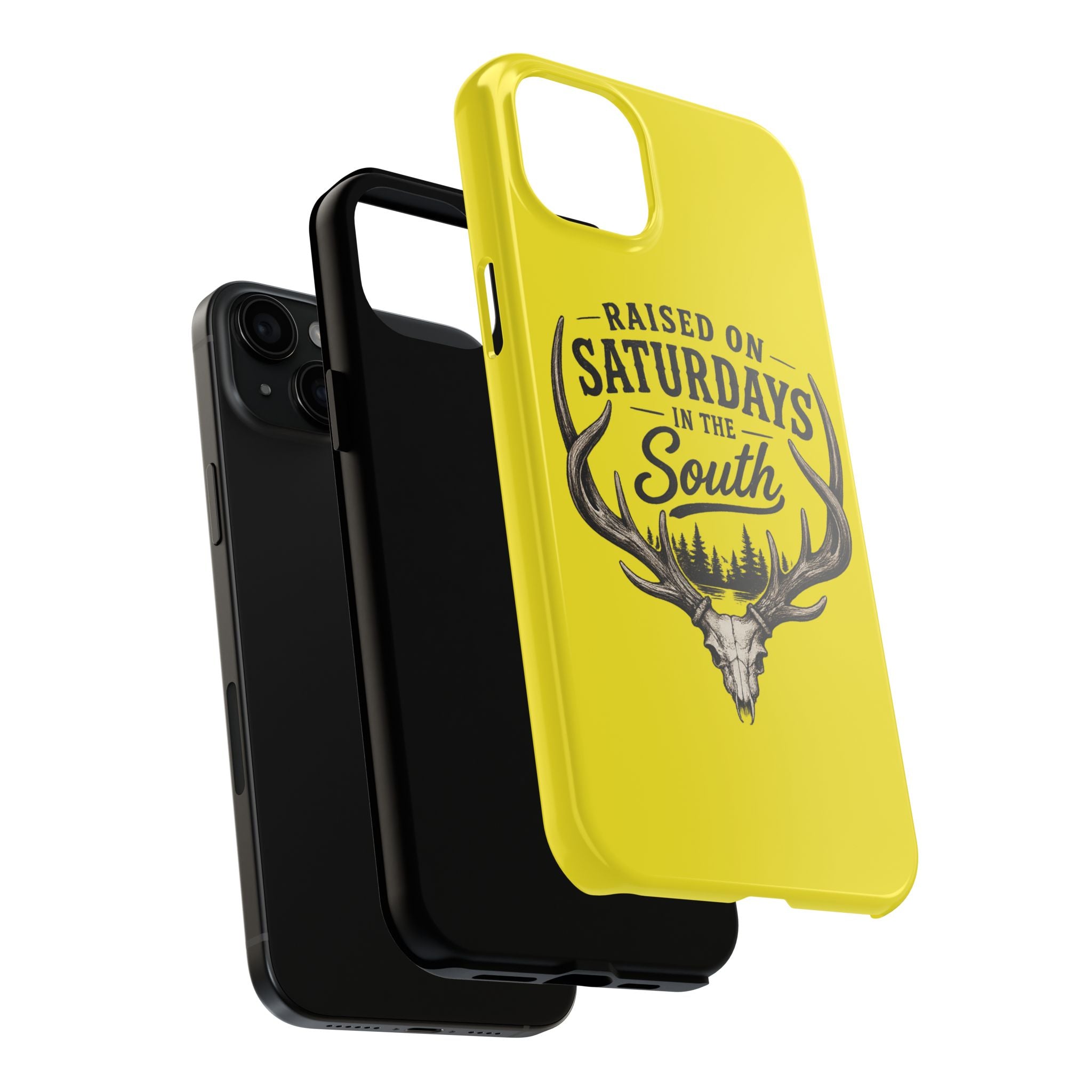 Raised On Saturdays In The South Phone Case-Spread Runs Deep In The Woods-(yellow)