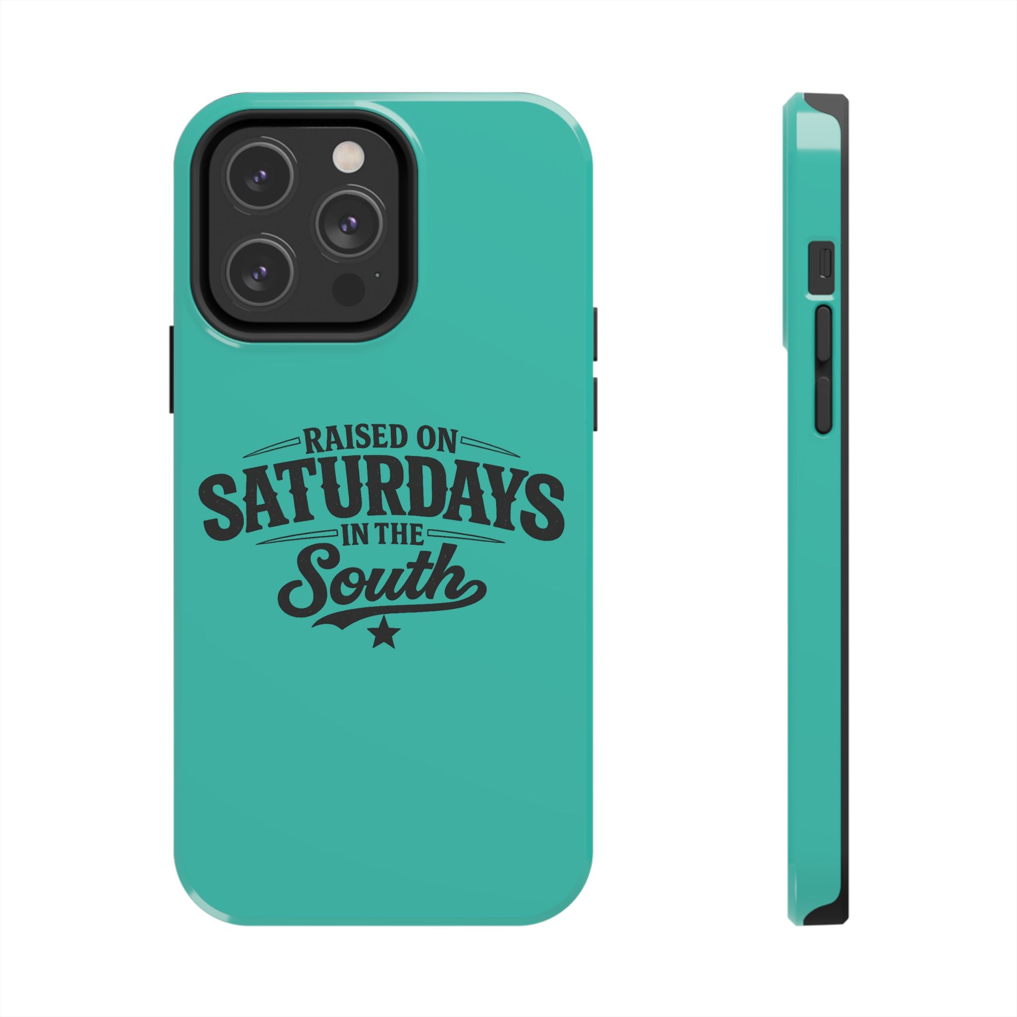 Raised On Saturdays In The South Phone Case-(blue)