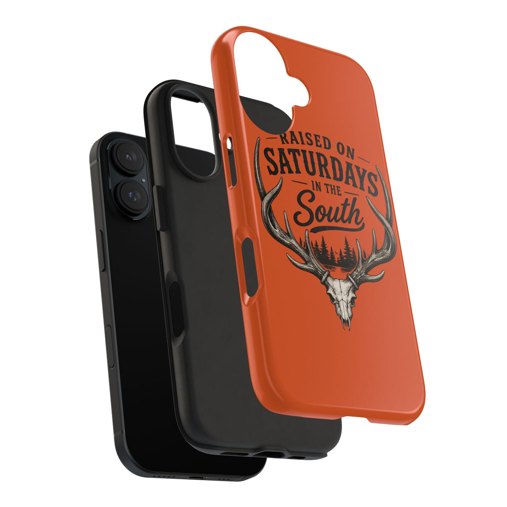 Raised On Saturdays In The South Phone Case-Spread Runs Deep In The Woods-(orange)