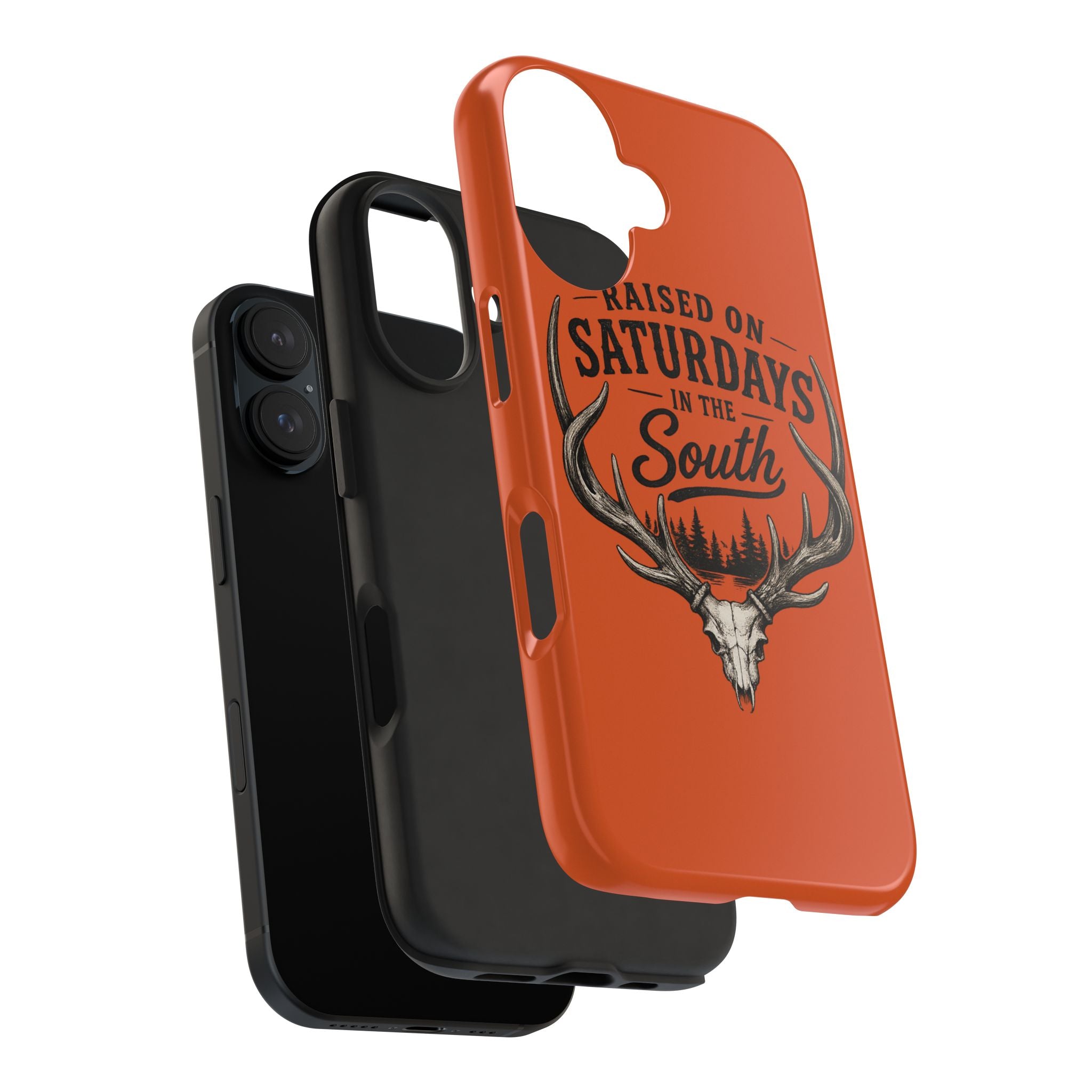Raised On Saturdays In The South Phone Case-Spread Runs Deep In The Woods-(orange)