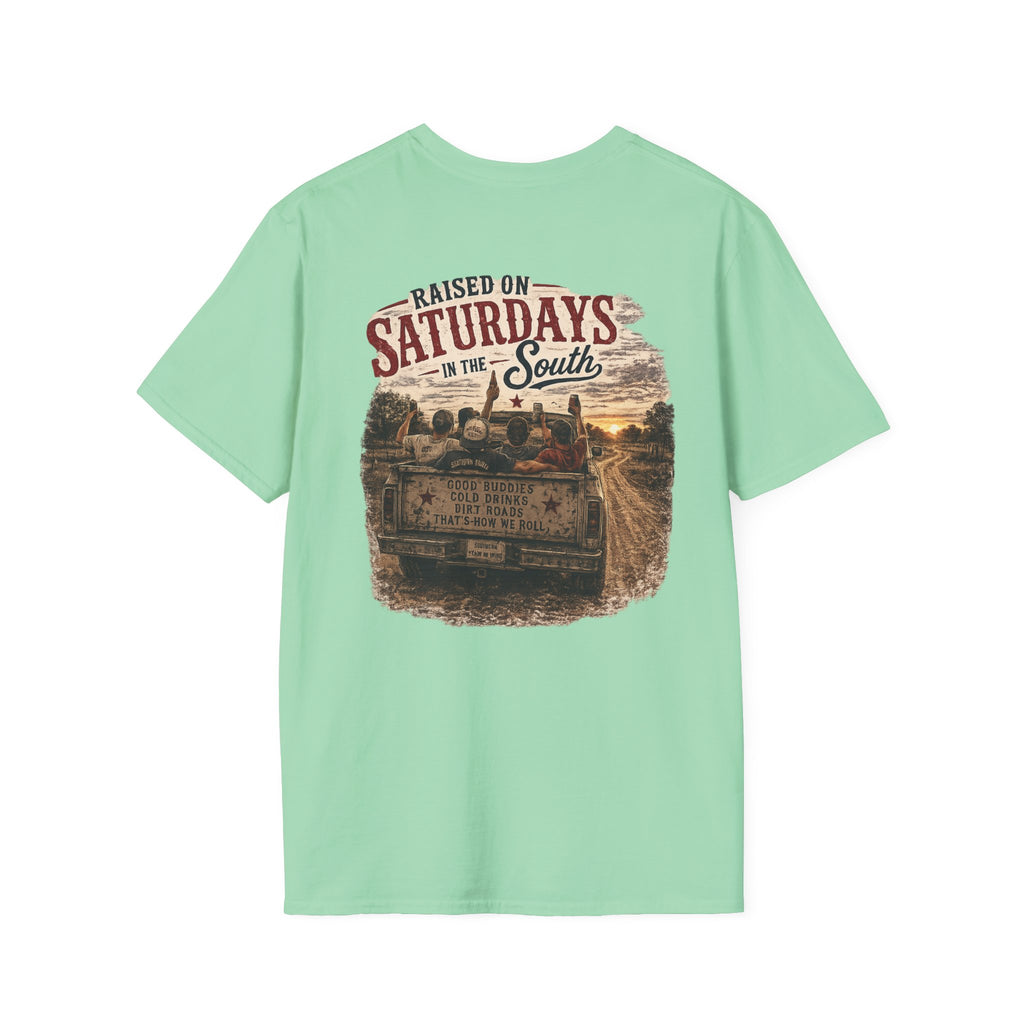 Raised On Saturdays In The South Vintage T-Shirt - Good Riding Buddies