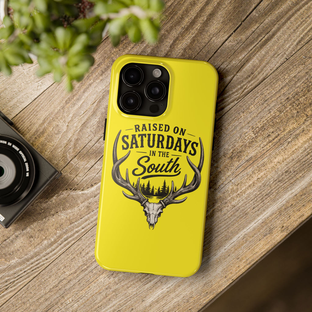 Raised On Saturdays In The South Phone Case-Spread Runs Deep In The Woods-(yellow)