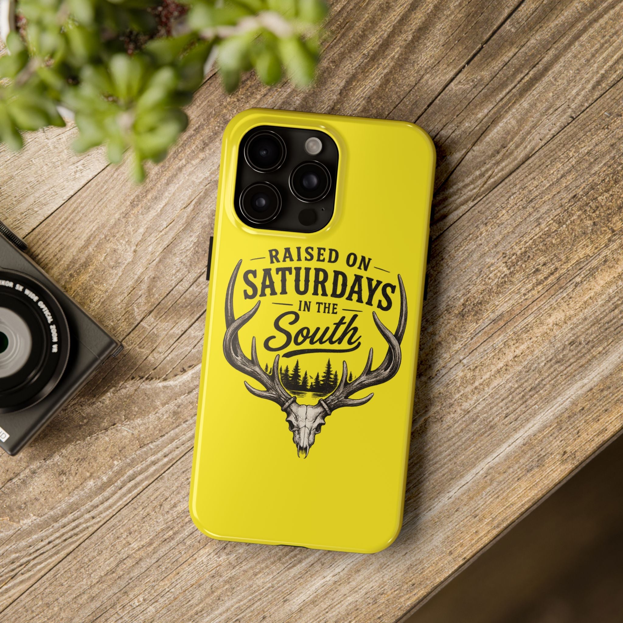 Raised On Saturdays In The South Phone Case-Spread Runs Deep In The Woods-(yellow)