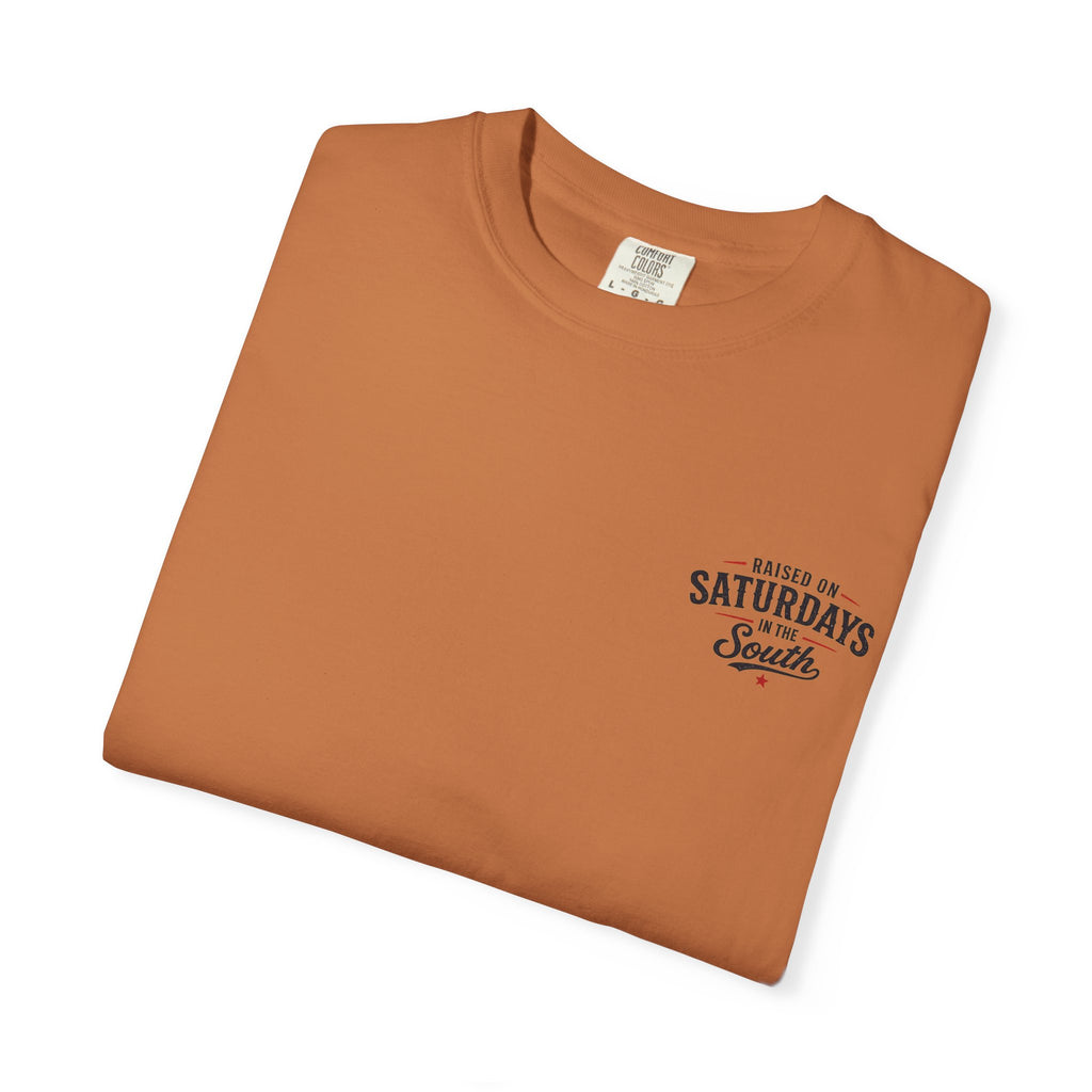 Raised On Saturdays In The South T‑Shirt — Good Riding Buddies Men's