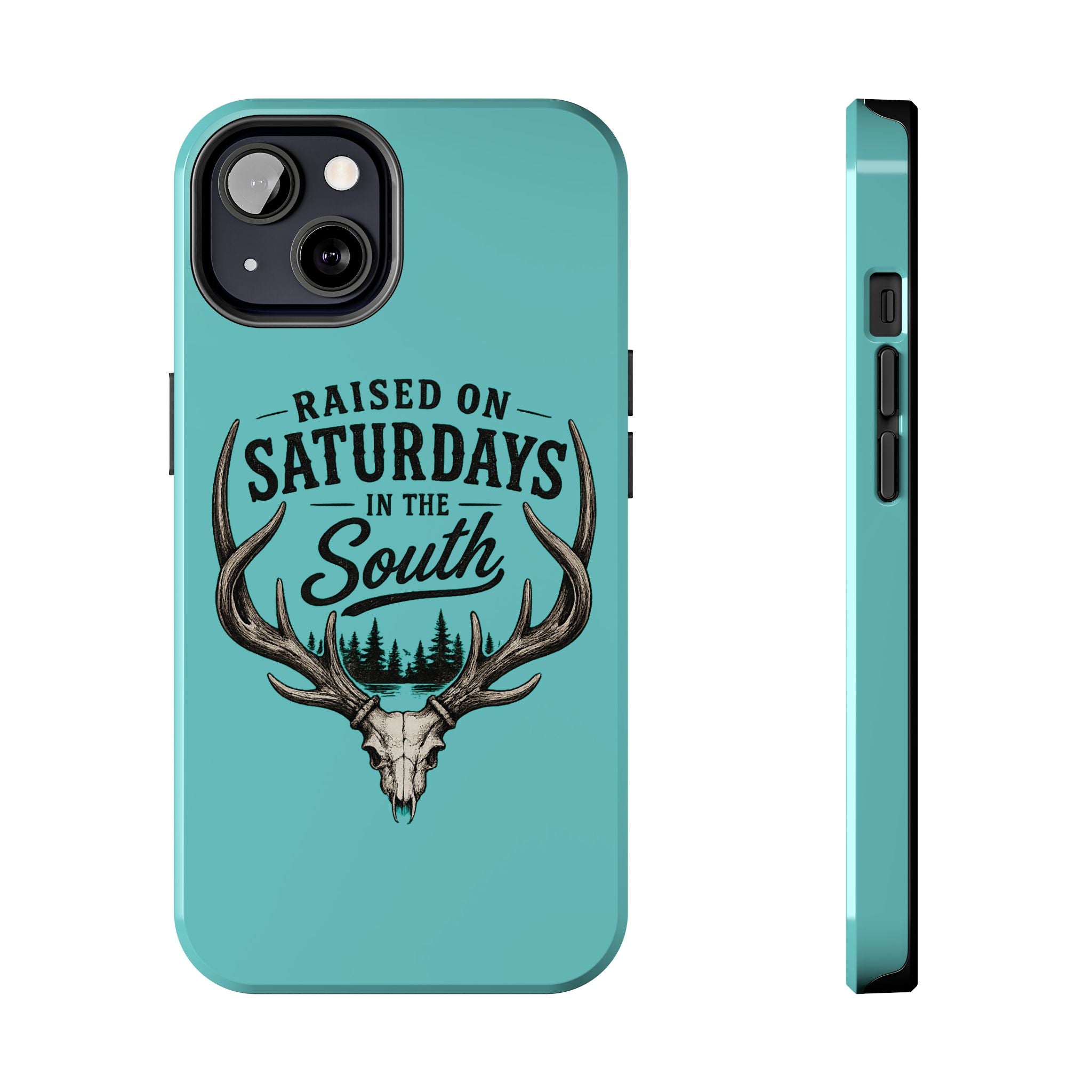 The Spreads Runs Deep In The Woods Phone Case-(blue)