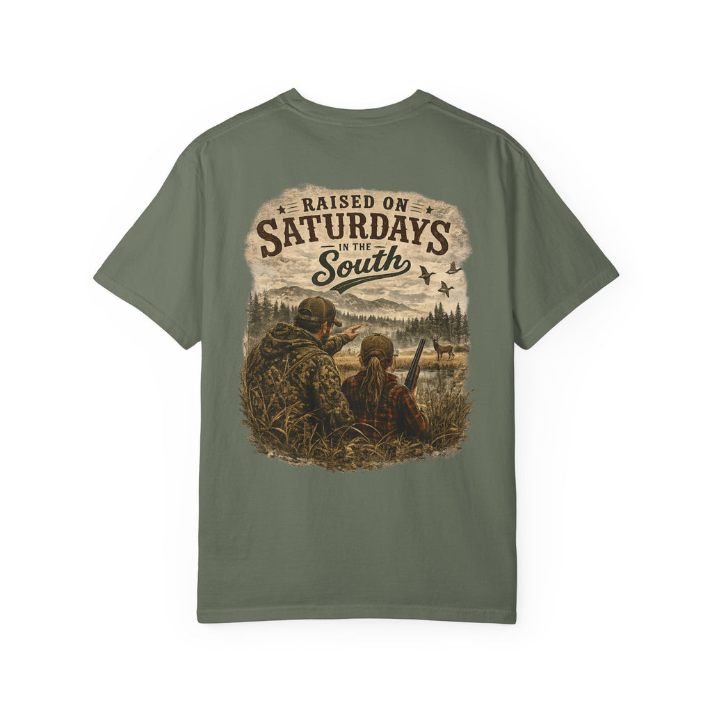 Raised On Saturdays In The South T-Shirt — Girl Dad Hunting Buddies