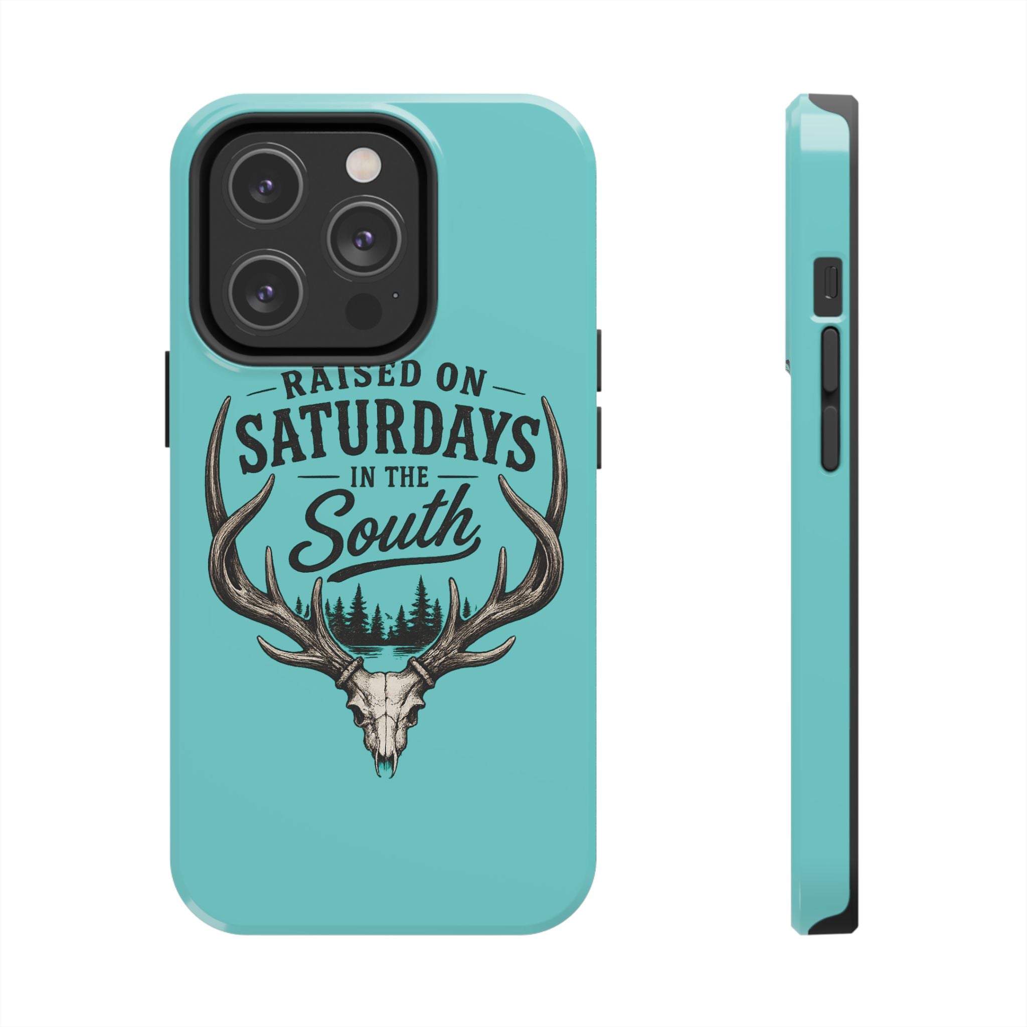 The Spreads Runs Deep In The Woods Phone Case-(blue)