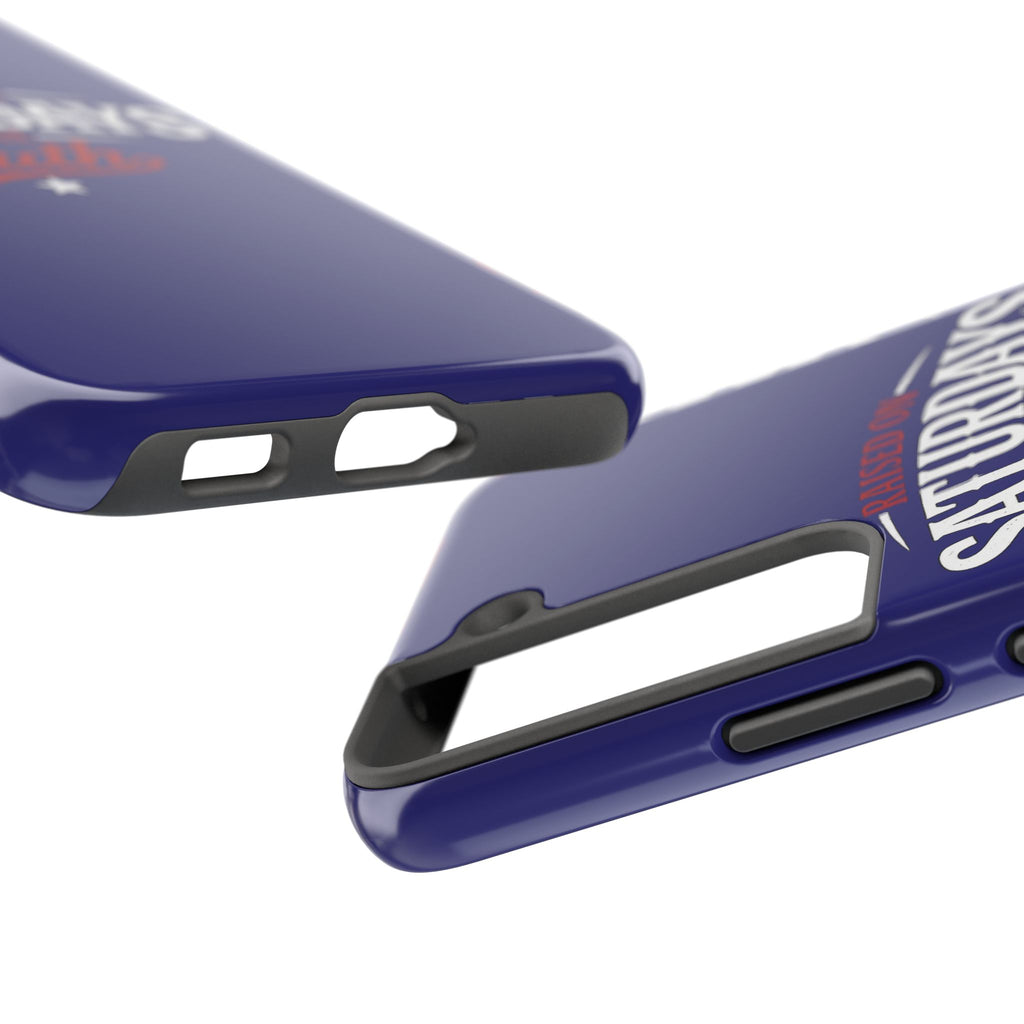Raised on Saturdays in the South Phone Case-(blue)