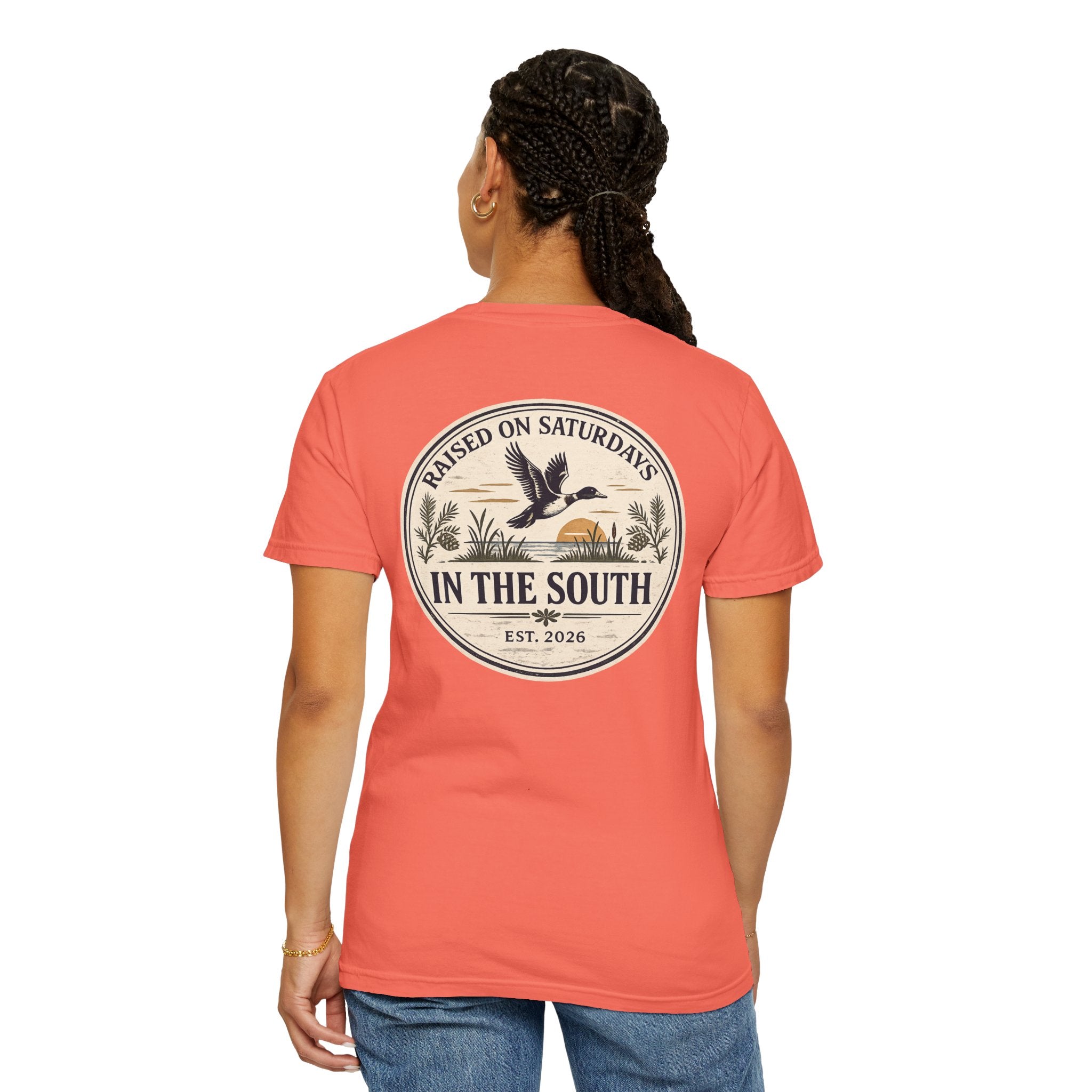 Raised On Saturdays In The South Classic T-Shirt - Duck Season