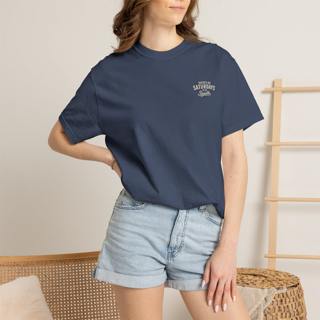 Raised On Saturdays In The South T-Shirt — Relaxing Saturday Morning In The Mountains